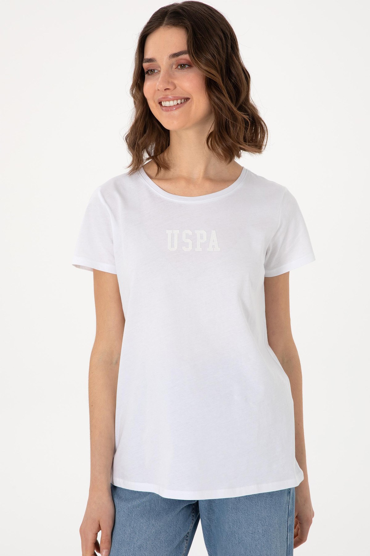 Us. Polo Assn. Kadın Tişört 50297454-Vr013 Beyaz
