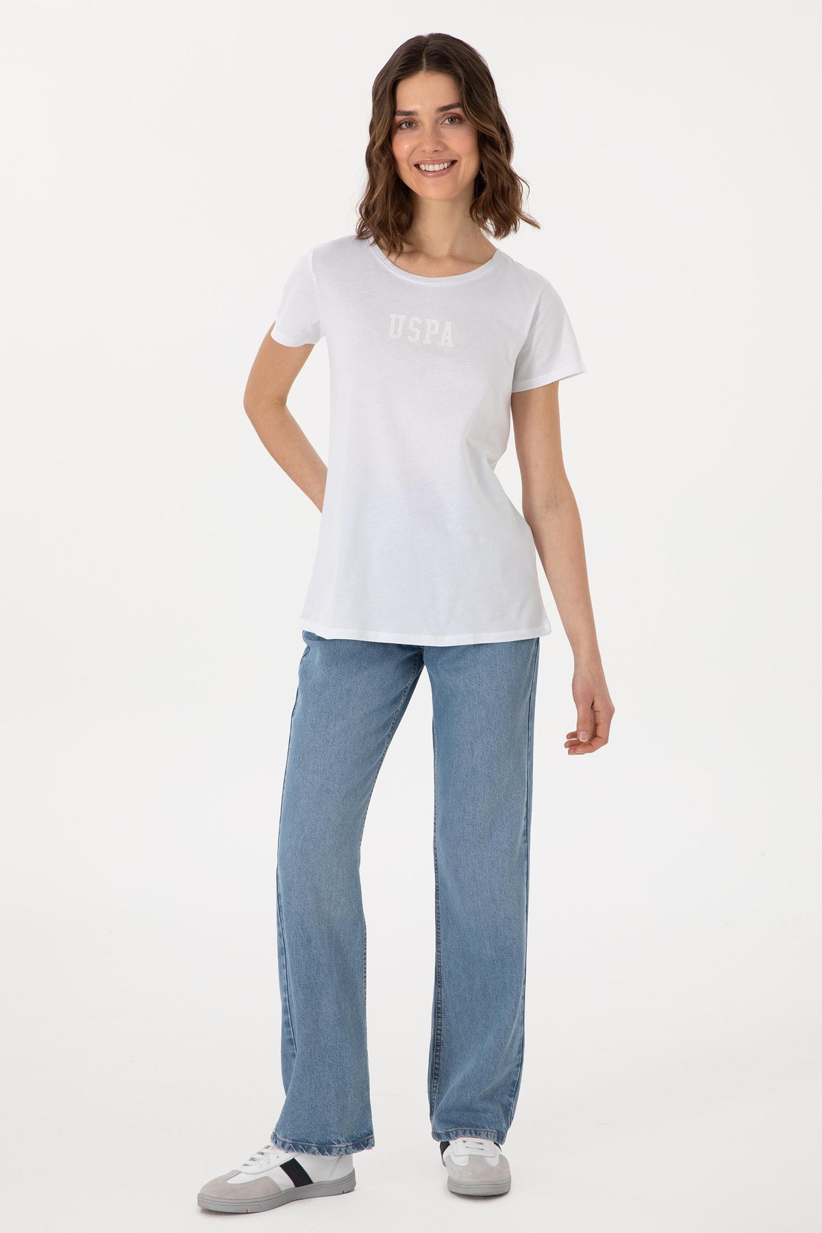 Us. Polo Assn. Kadın Tişört 50297454-Vr013 Beyaz