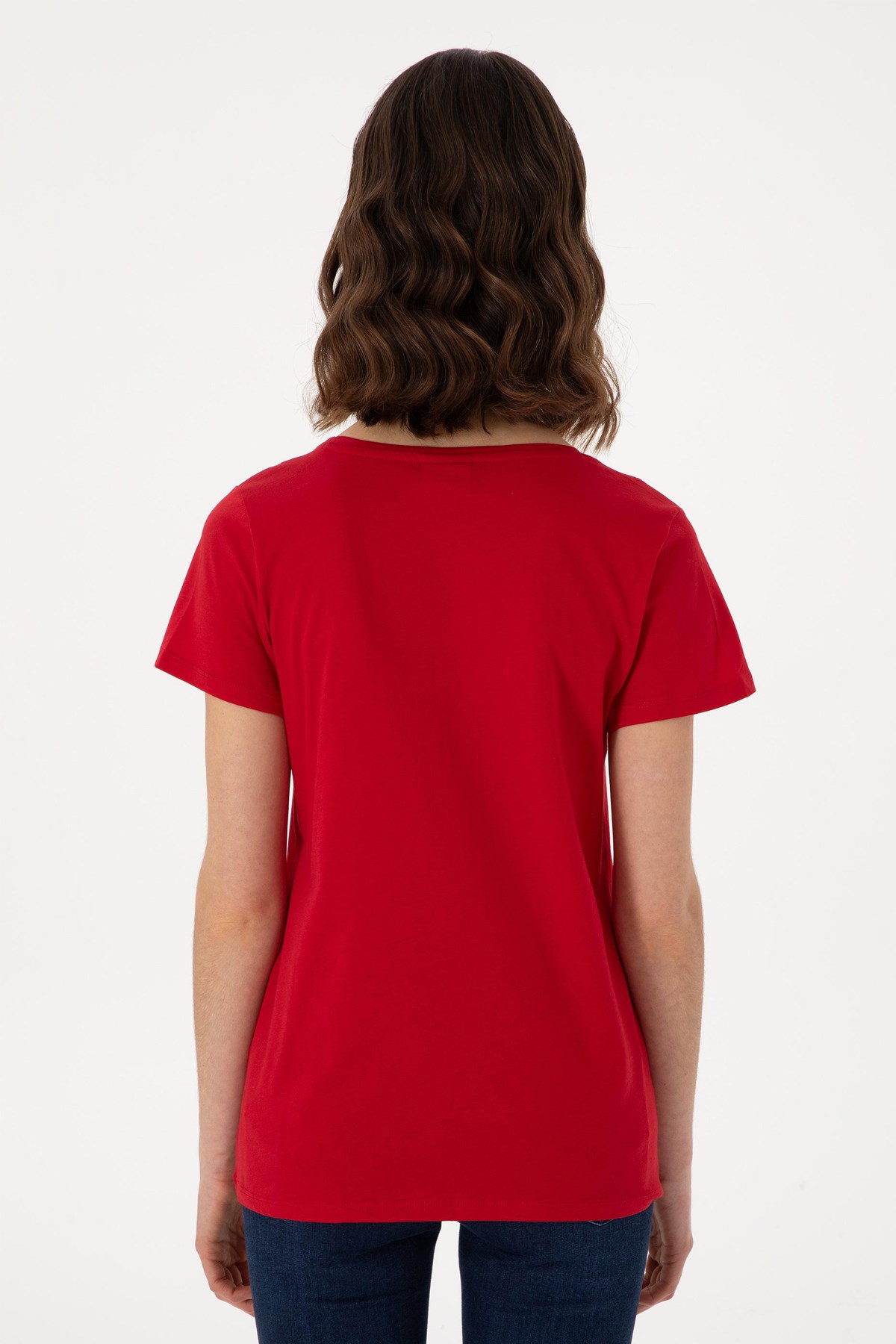 Us. Polo Assn. Kadın Tişört 50297454-Vr030 Kırmızı