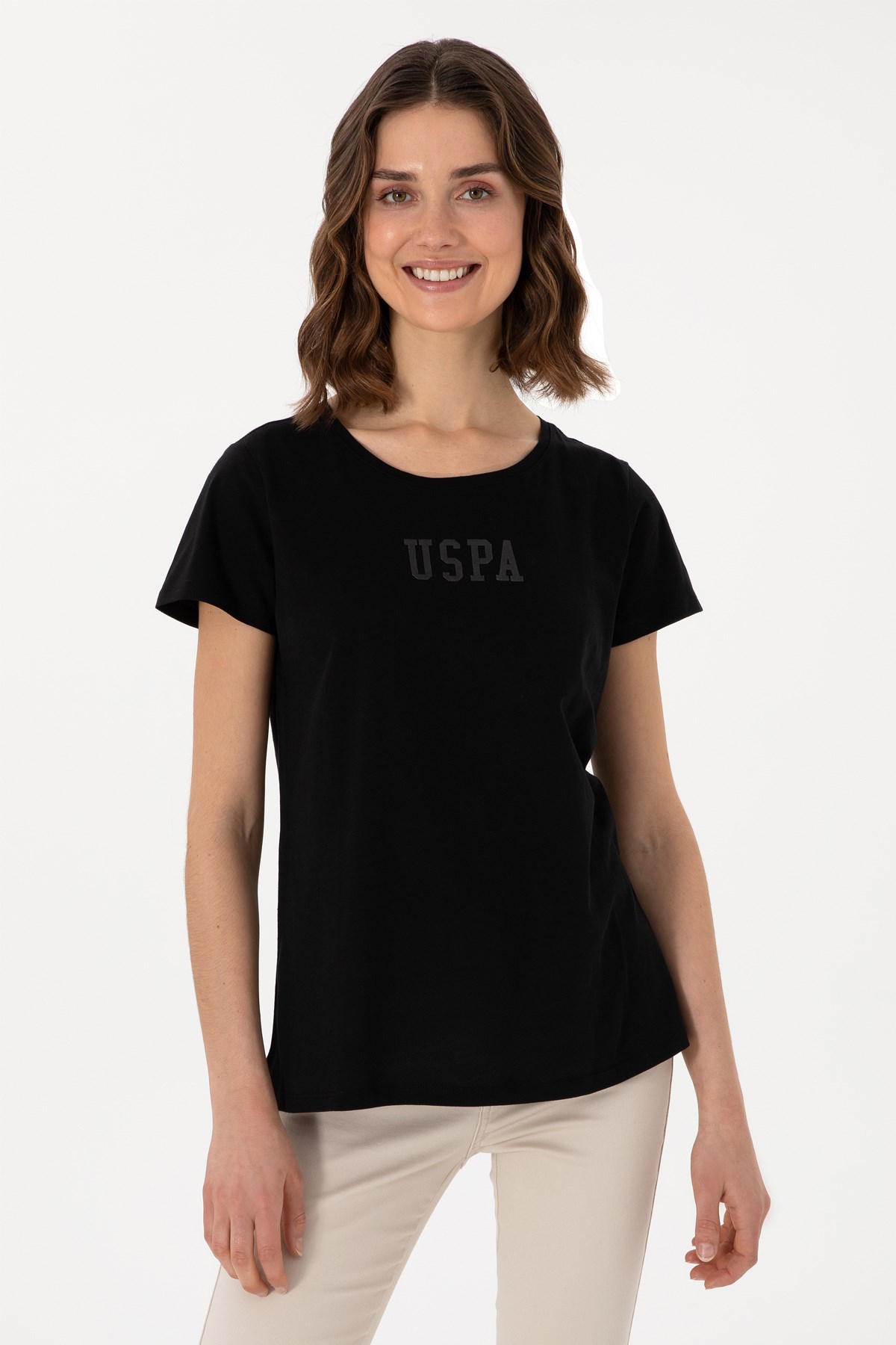 Us. Polo Assn. Kadın Tişört 50297454-Vr046 Siyah