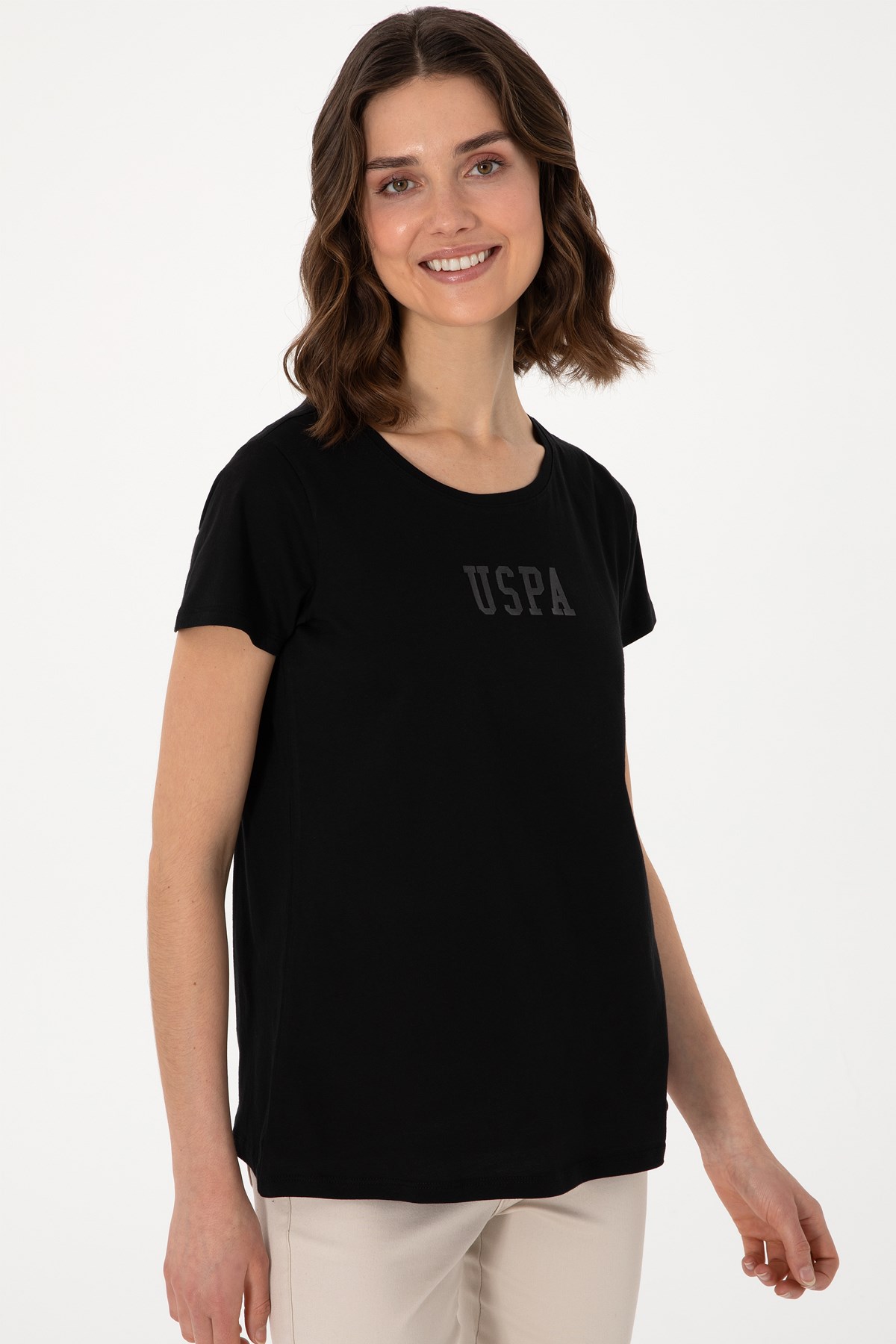 Us. Polo Assn. Kadın Tişört 50297454-Vr046 Siyah