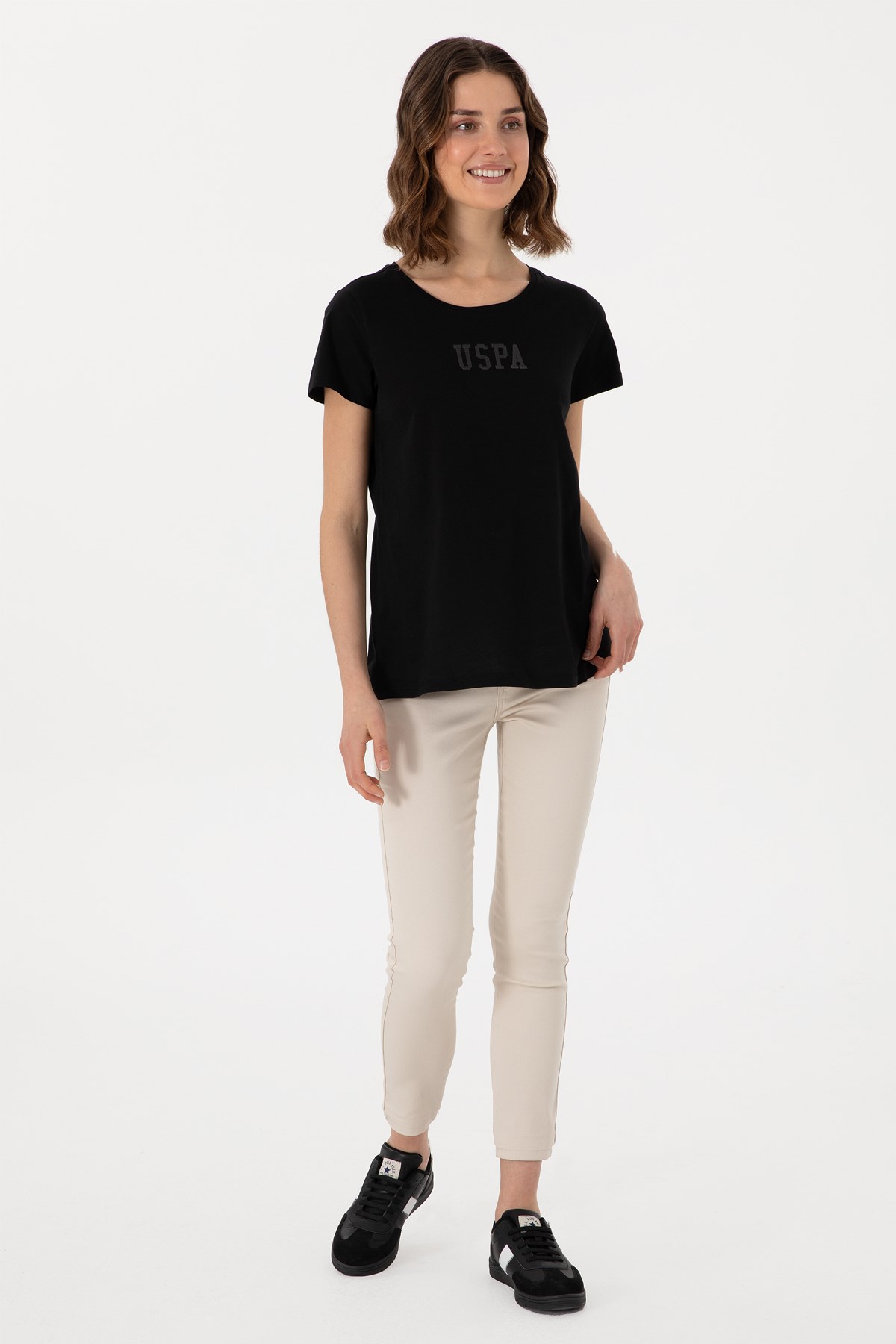 Us. Polo Assn. Kadın Tişört 50297454-Vr046 Siyah