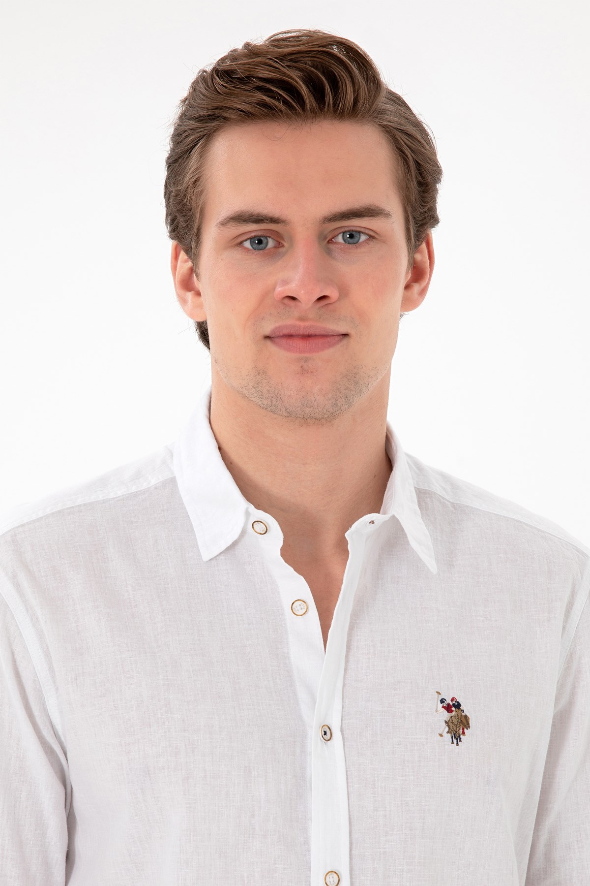 Us. Polo Assn. Erkek Gömlek 50297868-Vr013 Beyaz