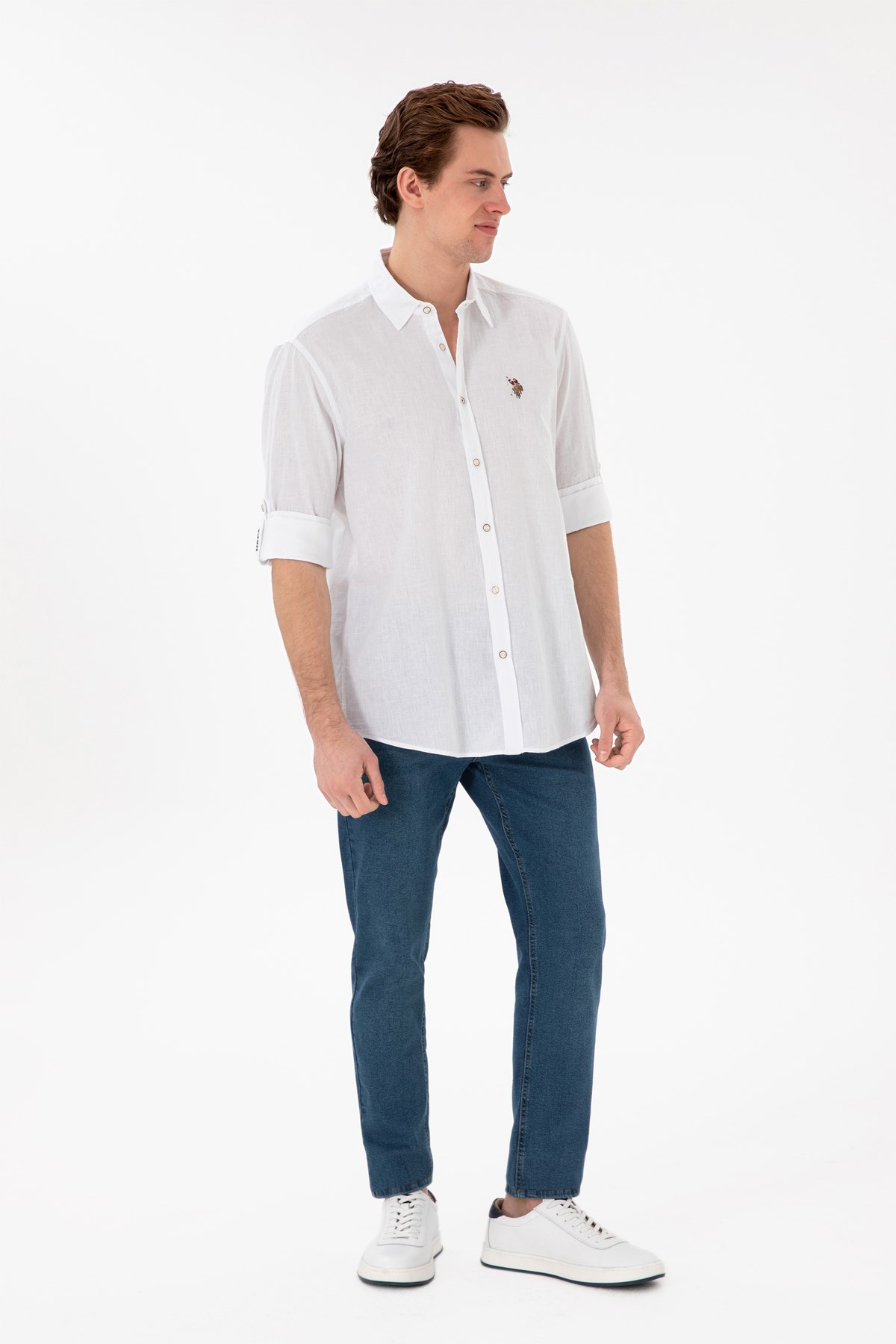 Us. Polo Assn. Erkek Gömlek 50297868-Vr013 Beyaz