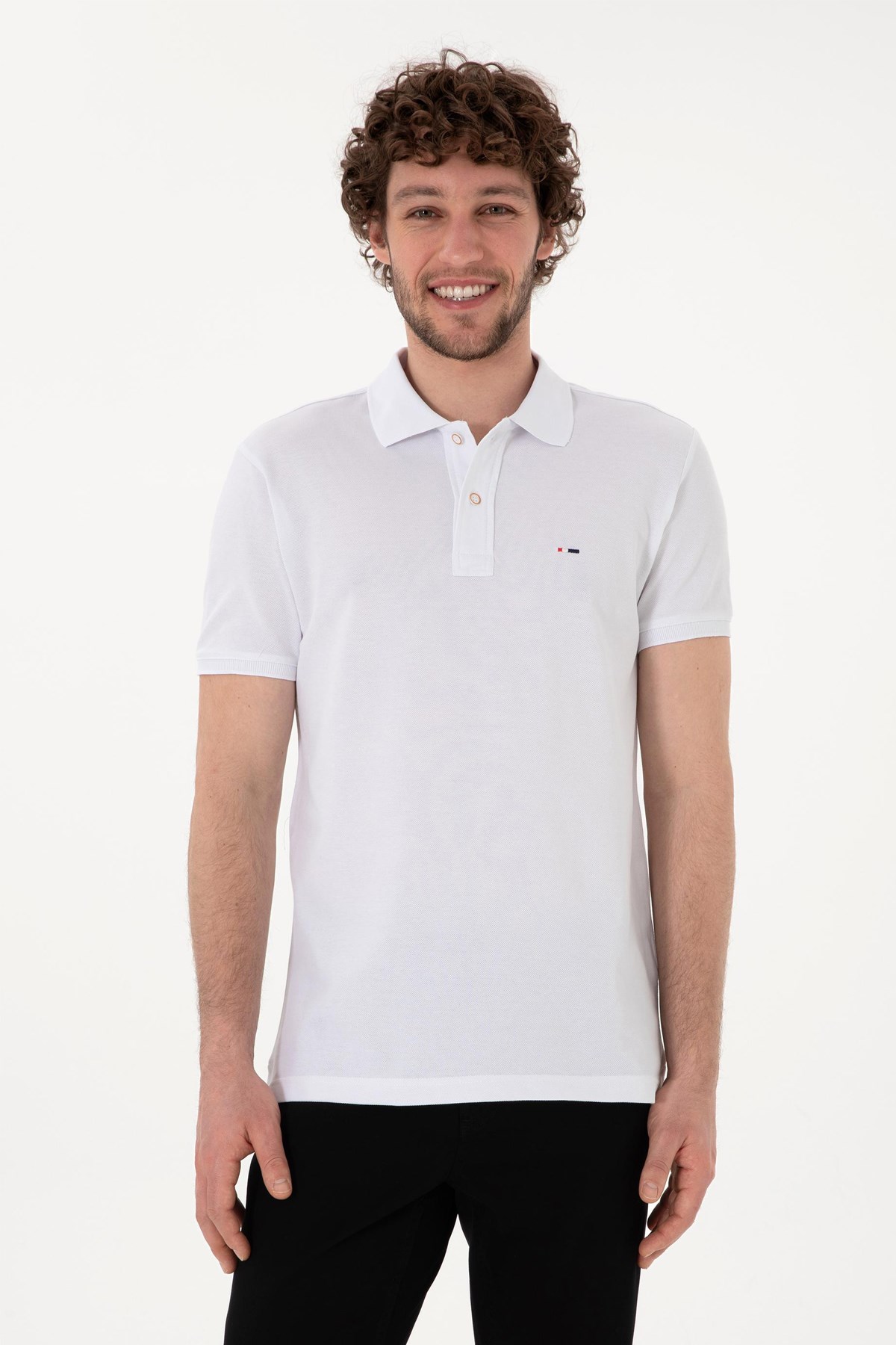 Us. Polo Assn. Erkek Tişört 50297983-Vr013 Beyaz
