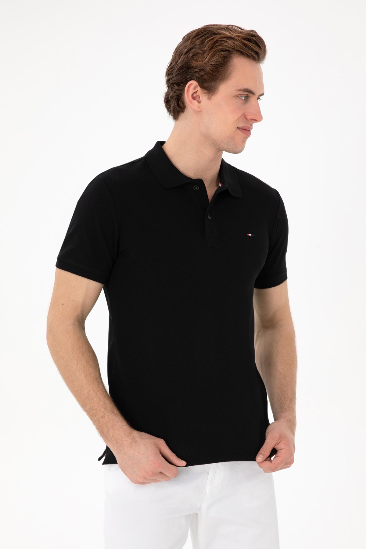 Us. Polo Assn. Erkek Tişört 50297983-Vr046 Siyah