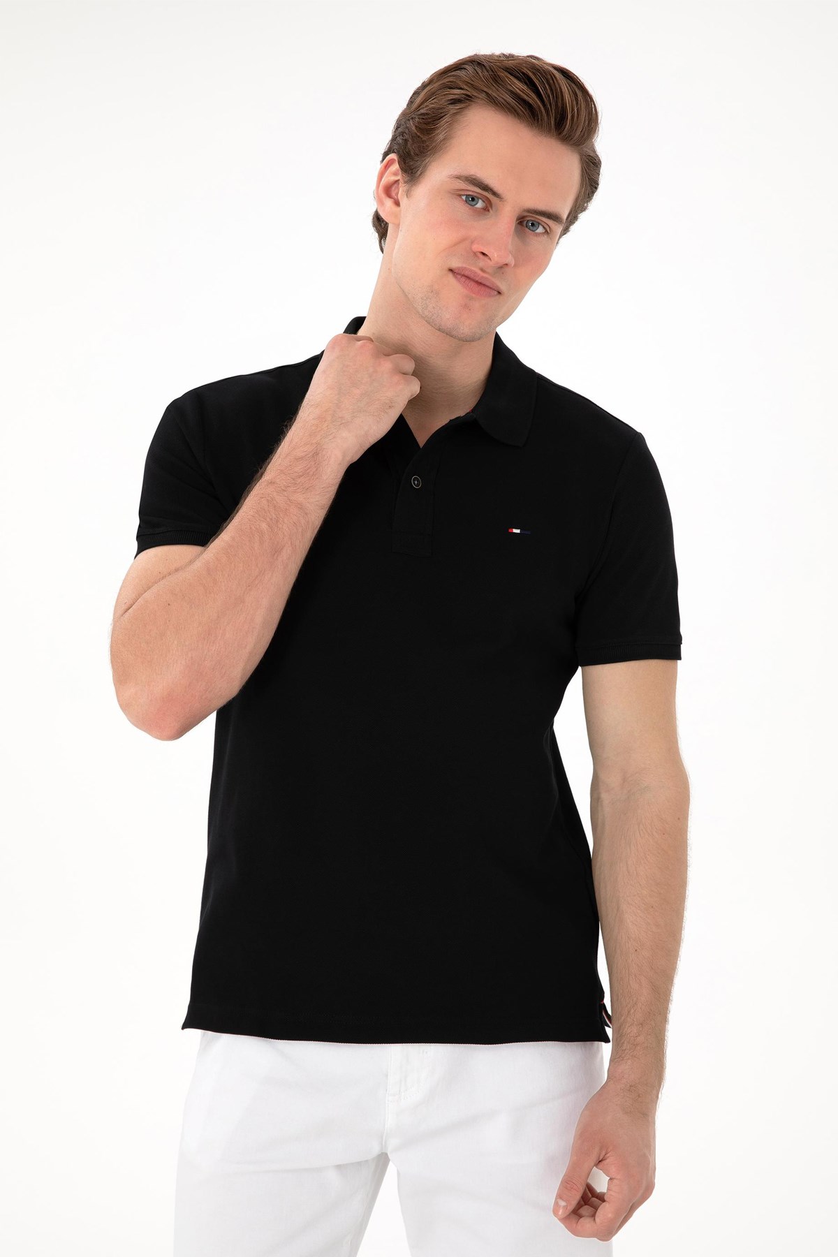 Us. Polo Assn. Erkek Tişört 50297983-Vr046 Siyah
