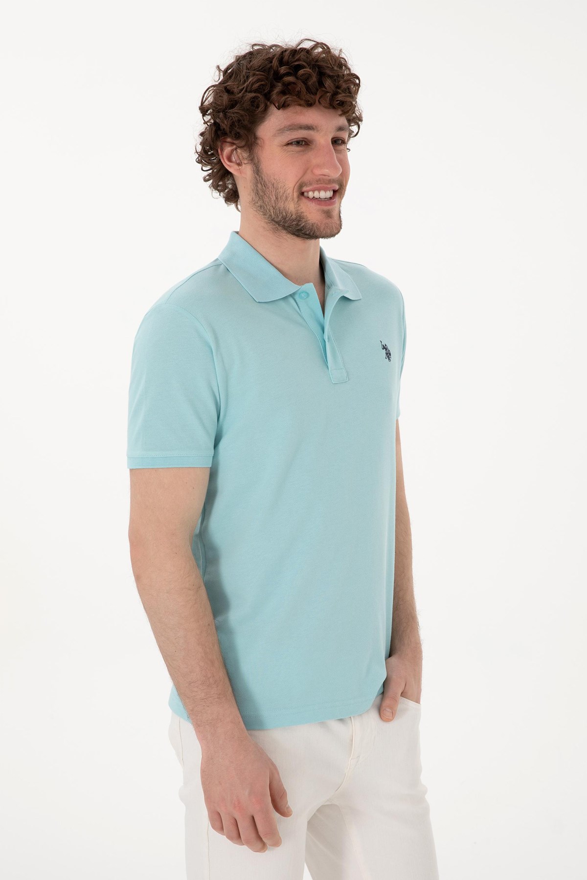 Us. Polo Assn. Erkek Tişört 50297984-Vr007 Mavi