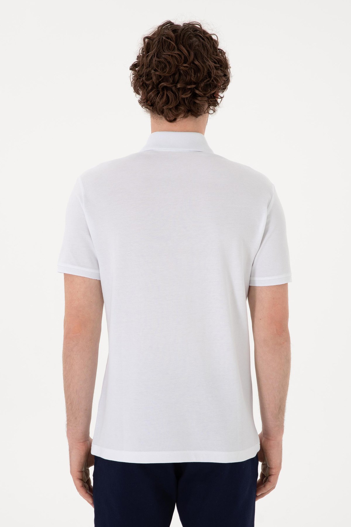 Us. Polo Assn. Erkek Tişört 50297984-Vr013 Beyaz