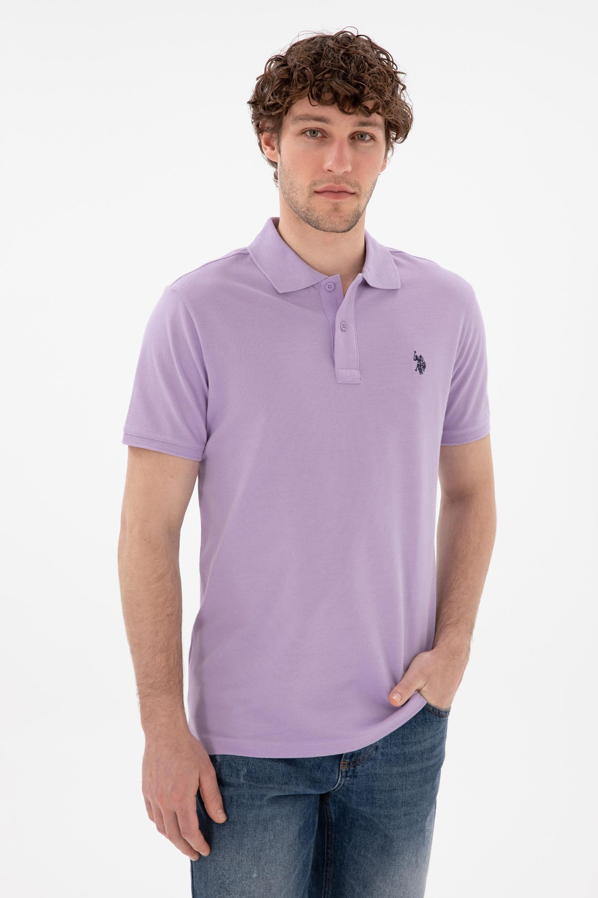 Us. Polo Assn. Erkek Tişört 50297984-Vr034 Mor