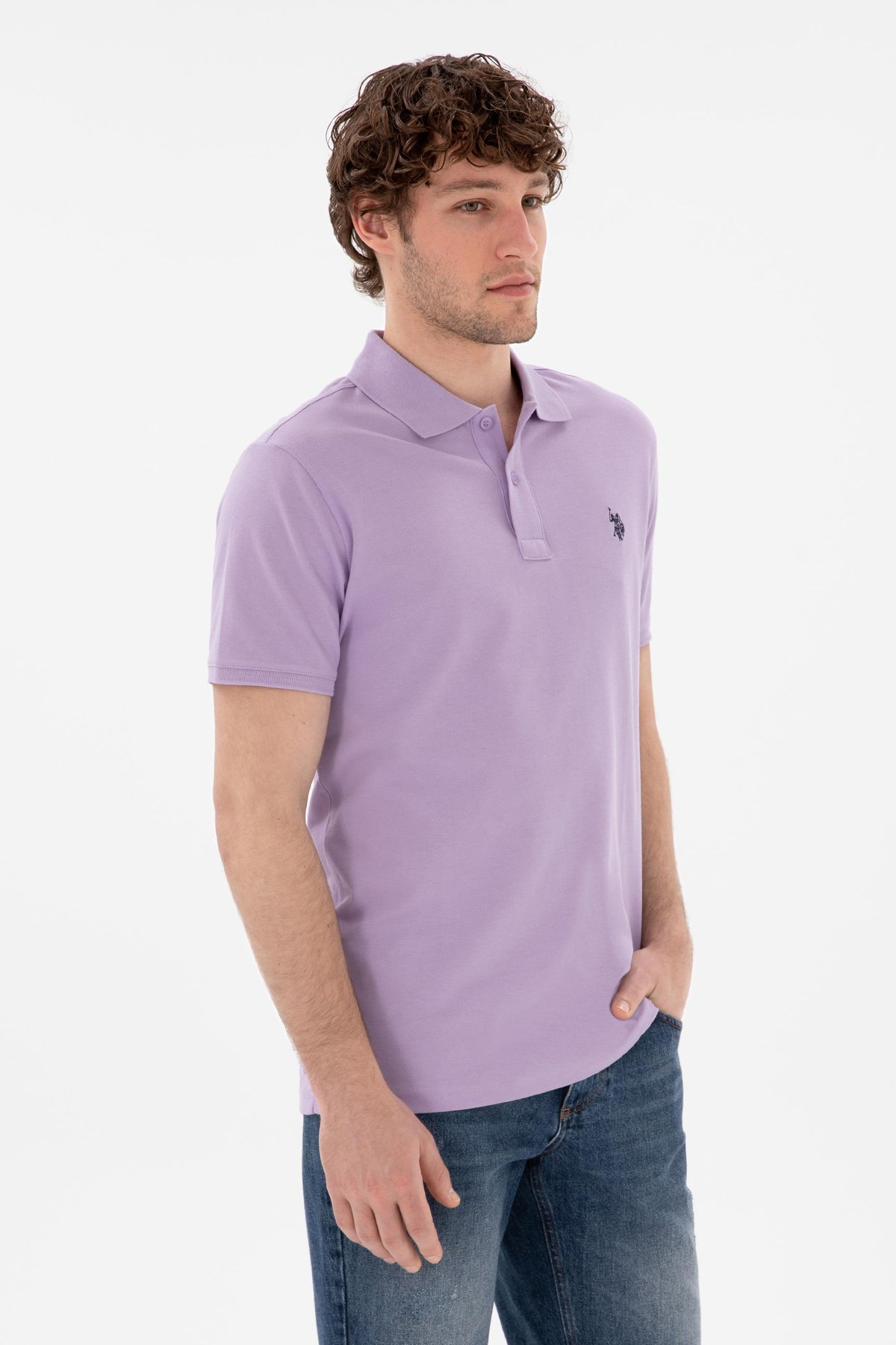 Us. Polo Assn. Erkek Tişört 50297984-Vr034 Mor