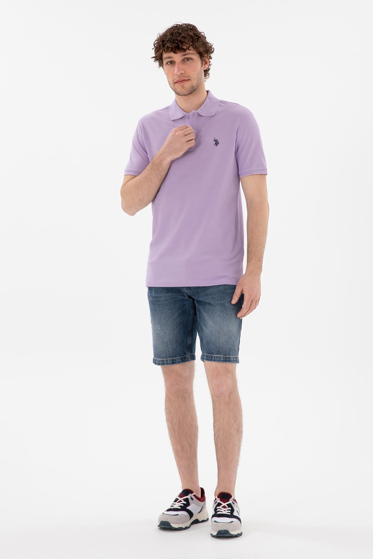 Us. Polo Assn. Erkek Tişört 50297984-Vr034 Mor