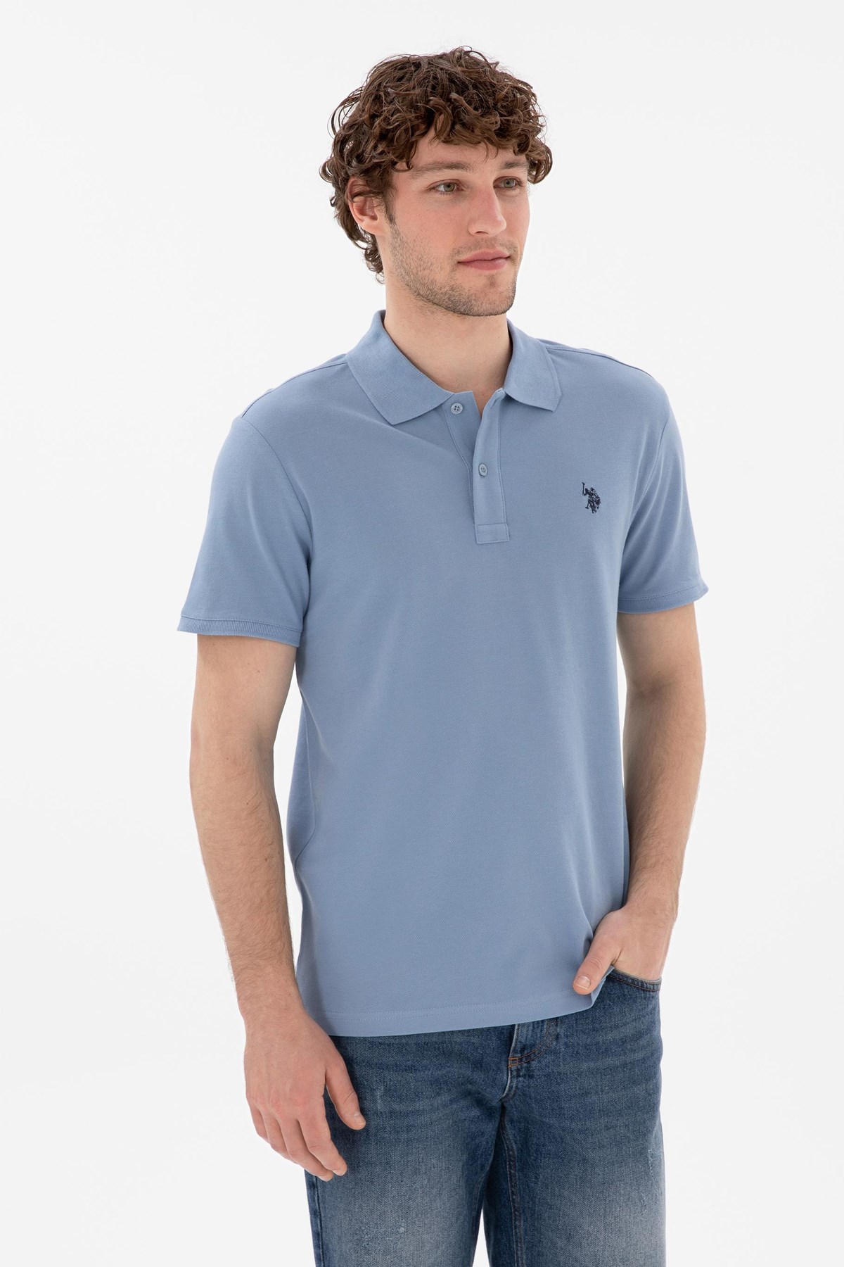 Us. Polo Assn. Erkek Tişört 50297984-Vr036 Mavi