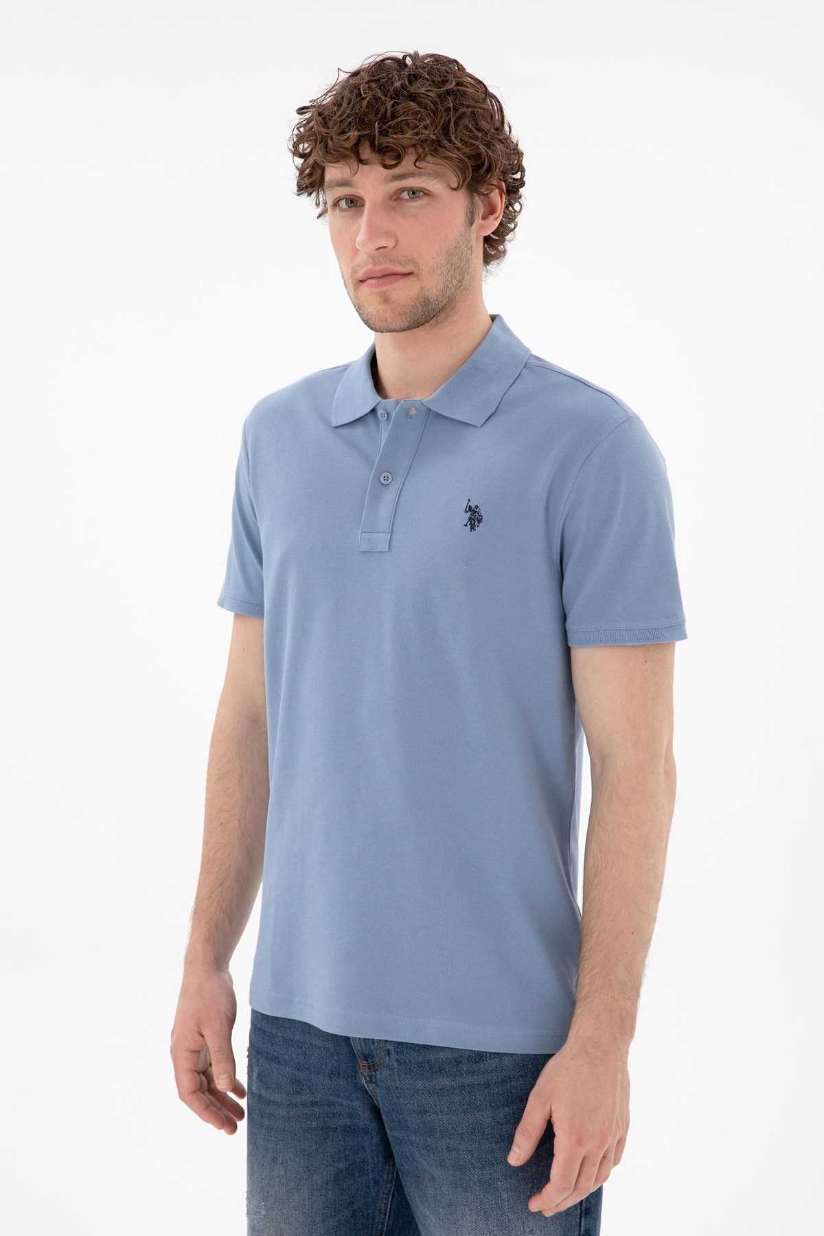 Us. Polo Assn. Erkek Tişört 50297984-Vr036 Mavi