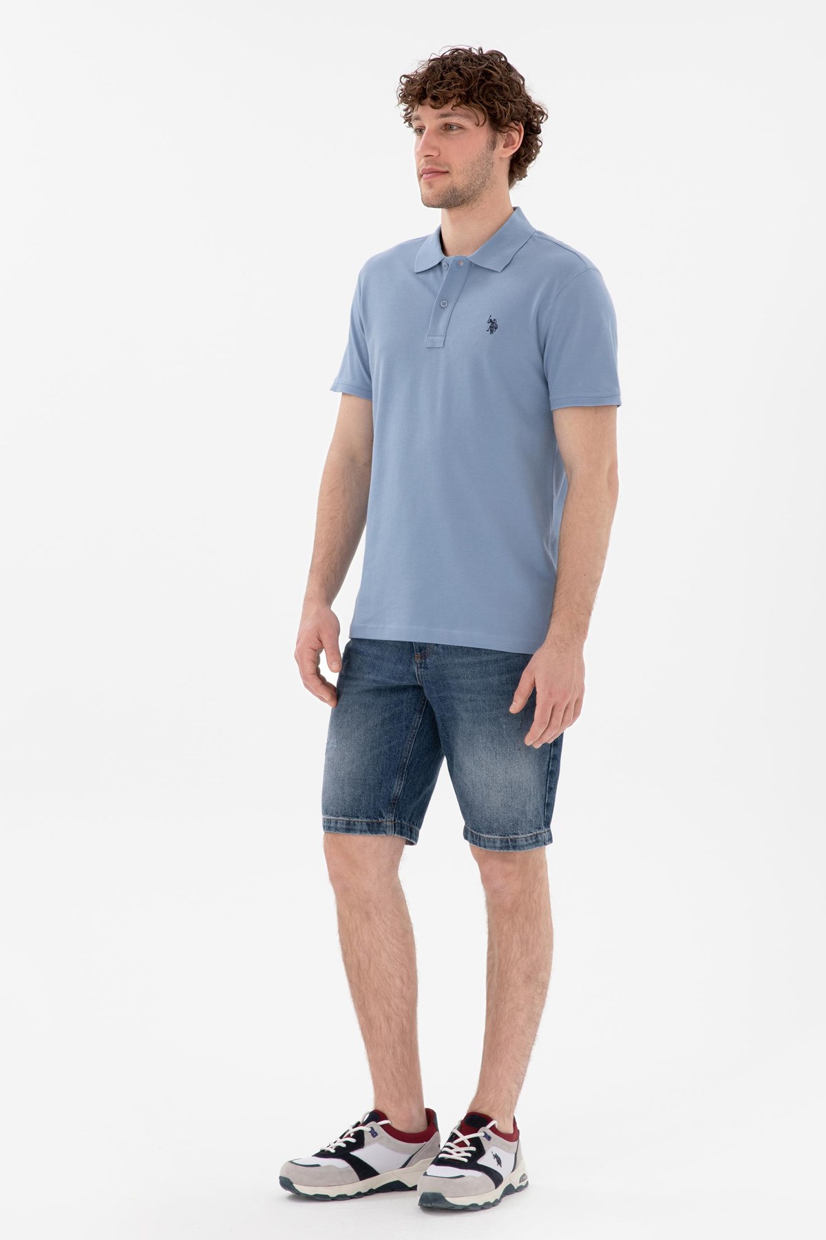 Us. Polo Assn. Erkek Tişört 50297984-Vr036 Mavi