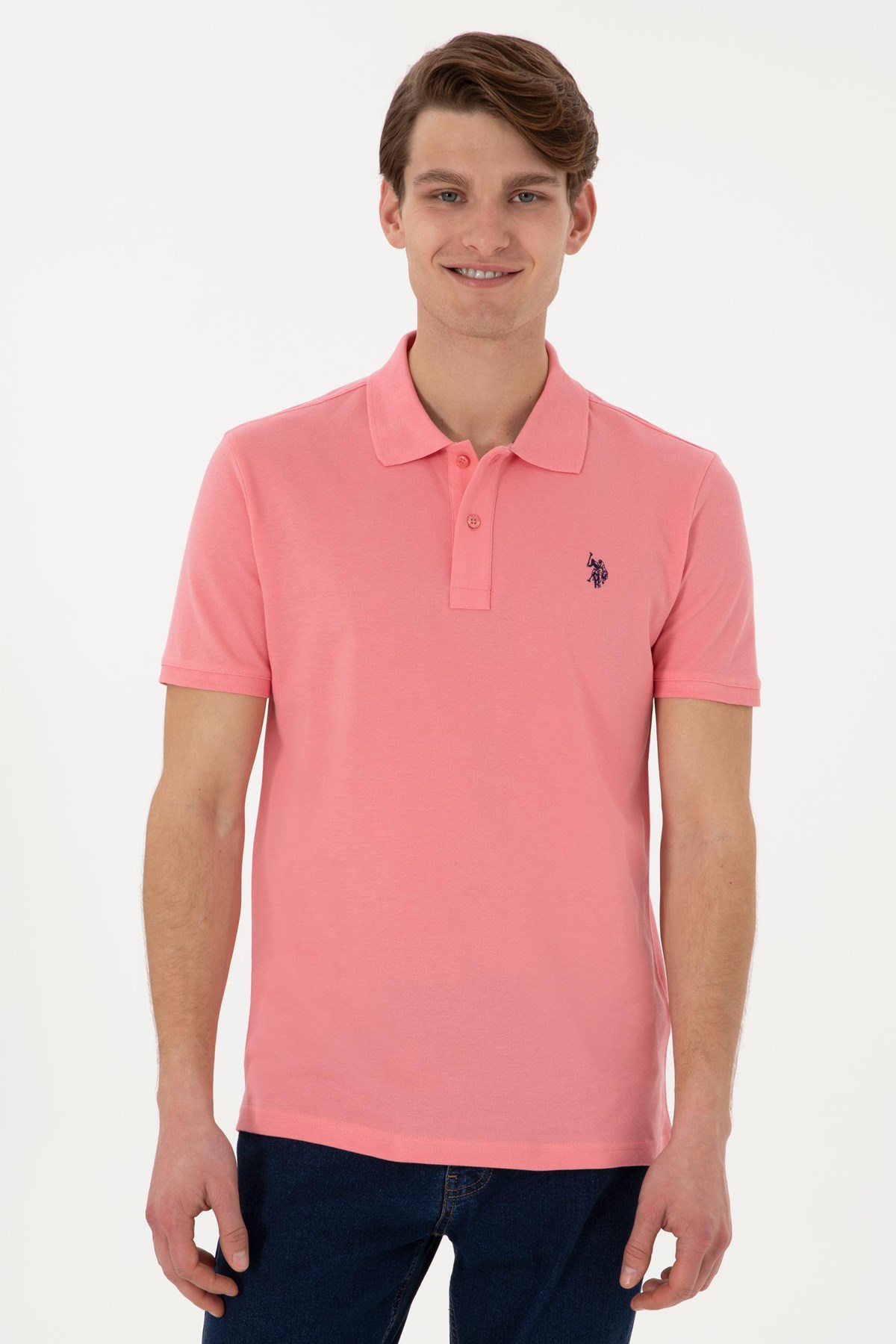 Us. Polo Assn. Erkek Tişört 50297984-Vr041 Pembe