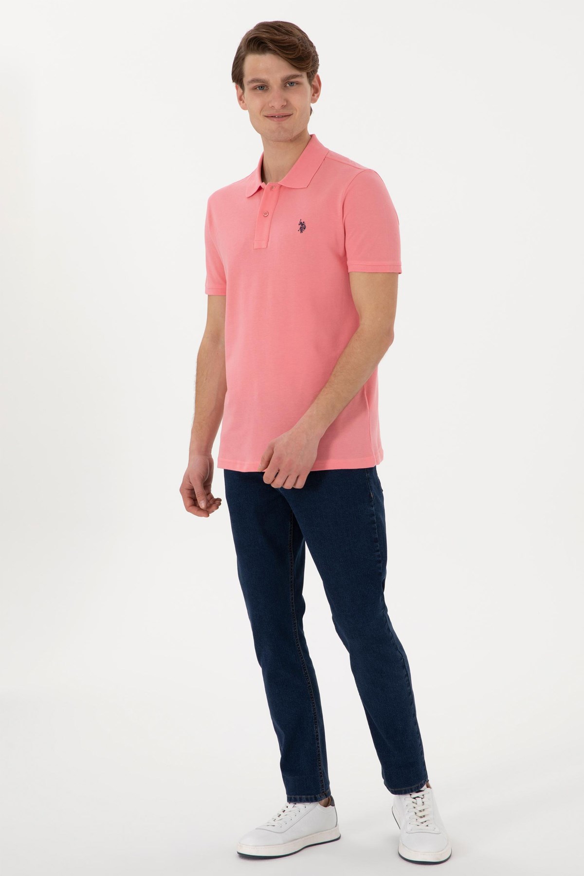 Us. Polo Assn. Erkek Tişört 50297984-Vr041 Pembe