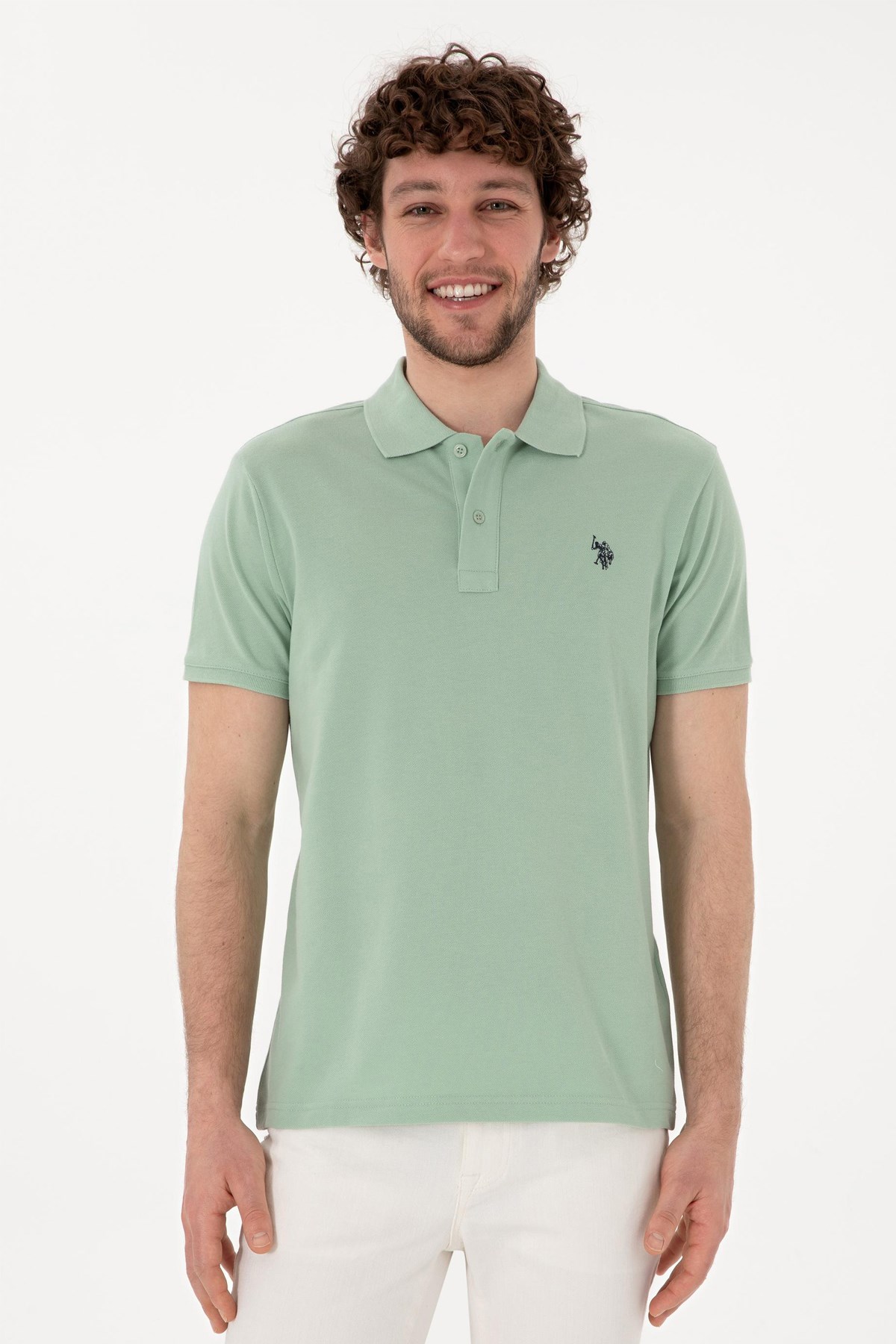 Us. Polo Assn. Erkek Tişört 50297984-Vr048 Yeşil