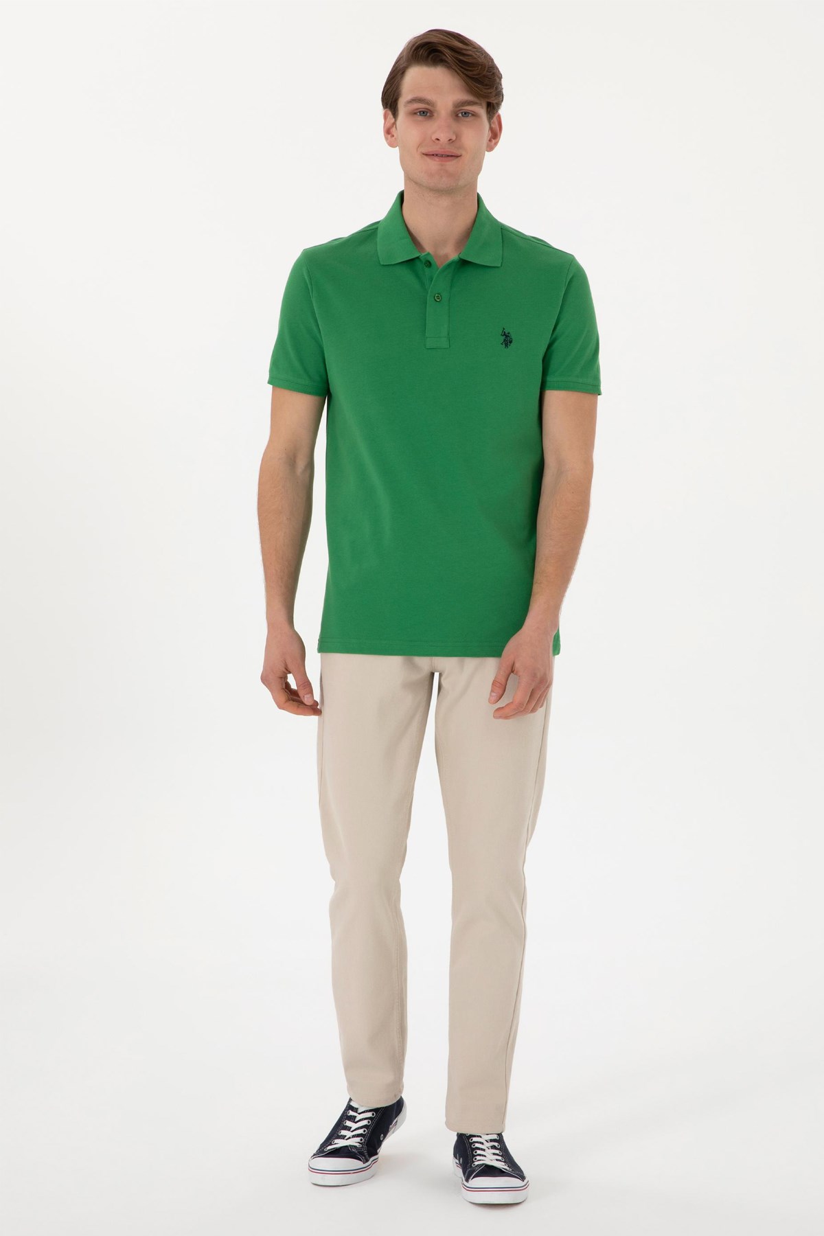 Us. Polo Assn. Erkek Tişört 50297984-Vr054 Yeşil