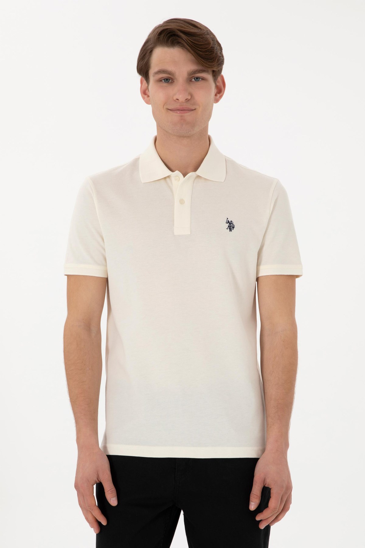 Us. Polo Assn. Erkek Tişört 50297984-Vr071 Bej