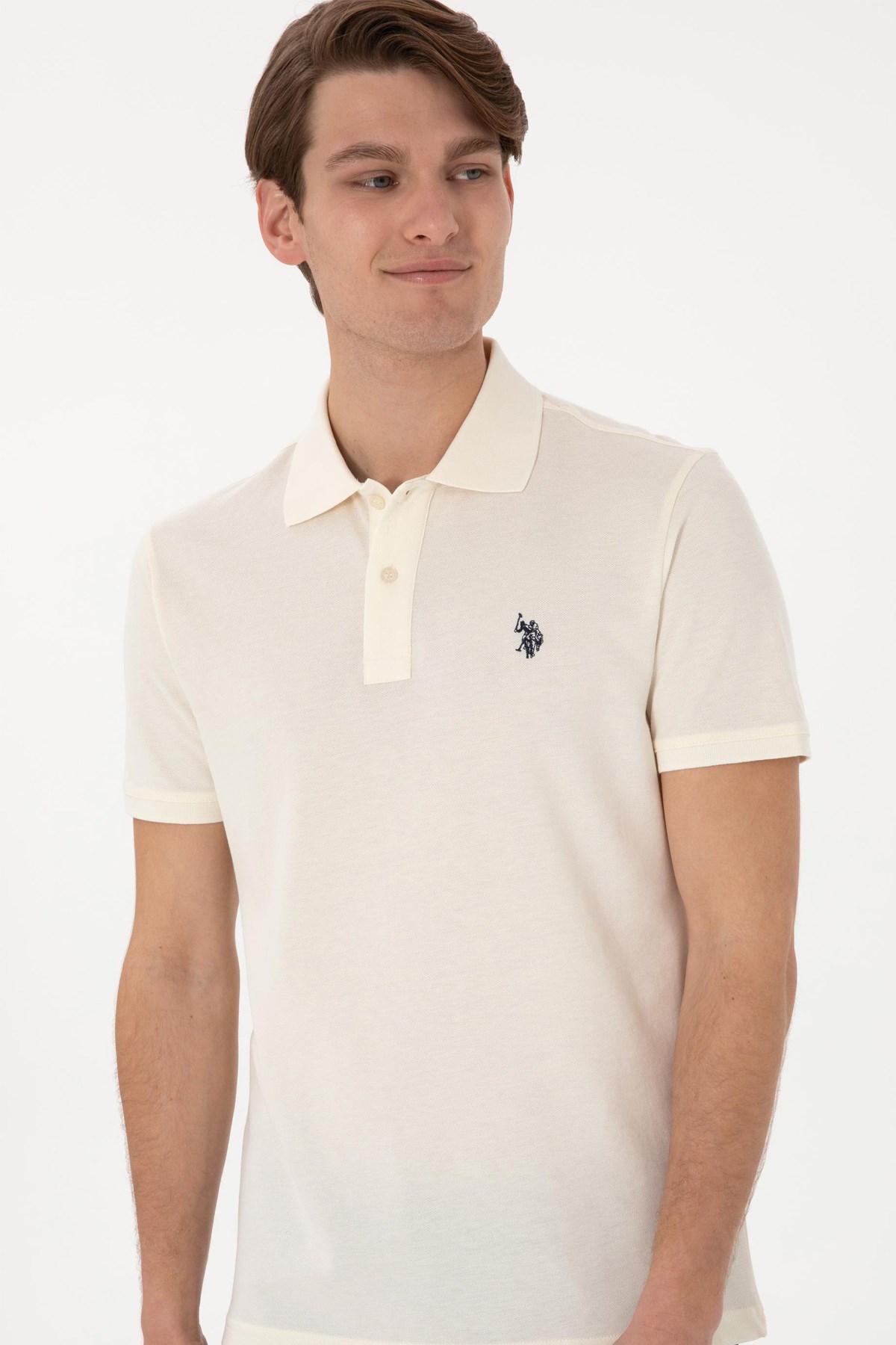 Us. Polo Assn. Erkek Tişört 50297984-Vr071 Bej