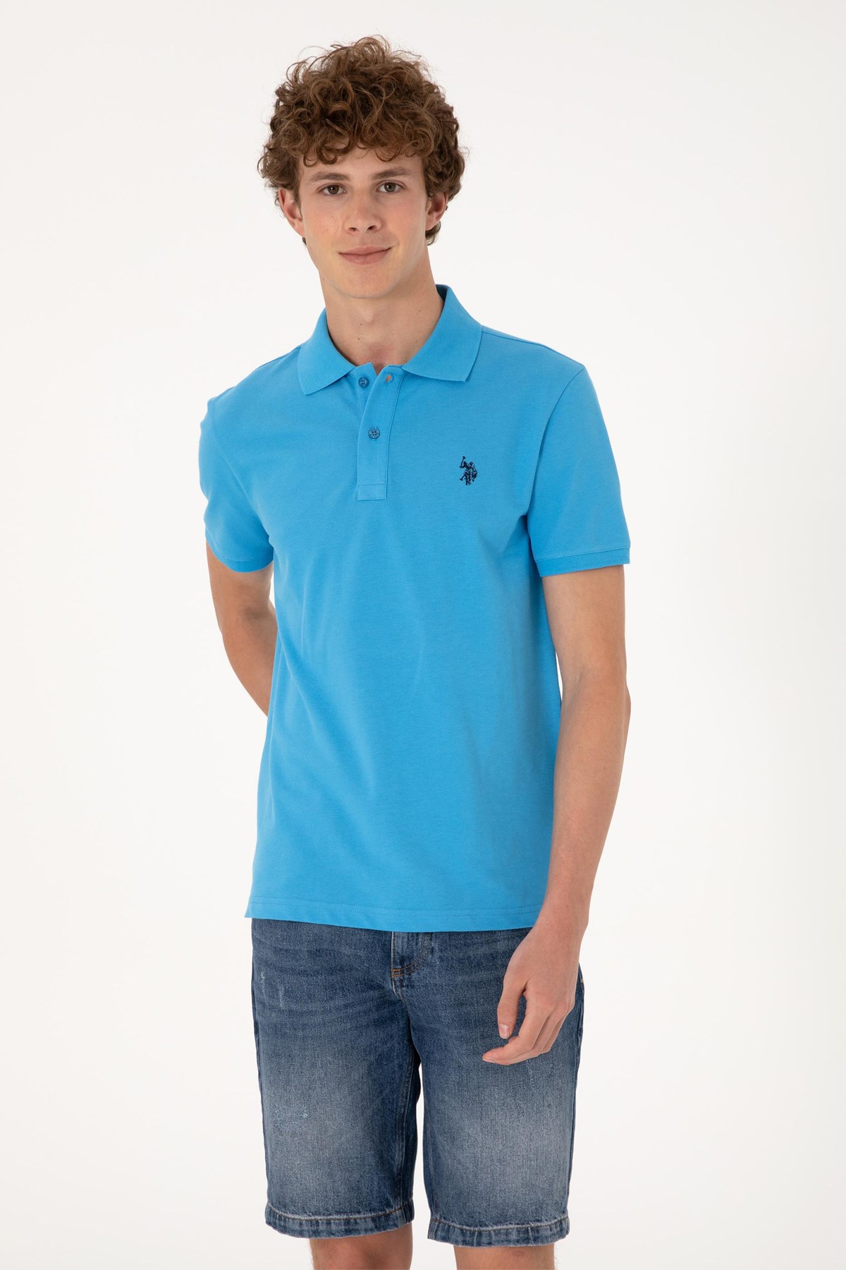 Us. Polo Assn. Erkek Tişört 50297984-Vr093 Mavi