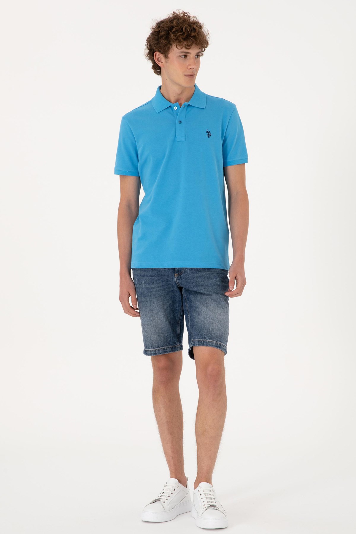 Us. Polo Assn. Erkek Tişört 50297984-Vr093 Mavi