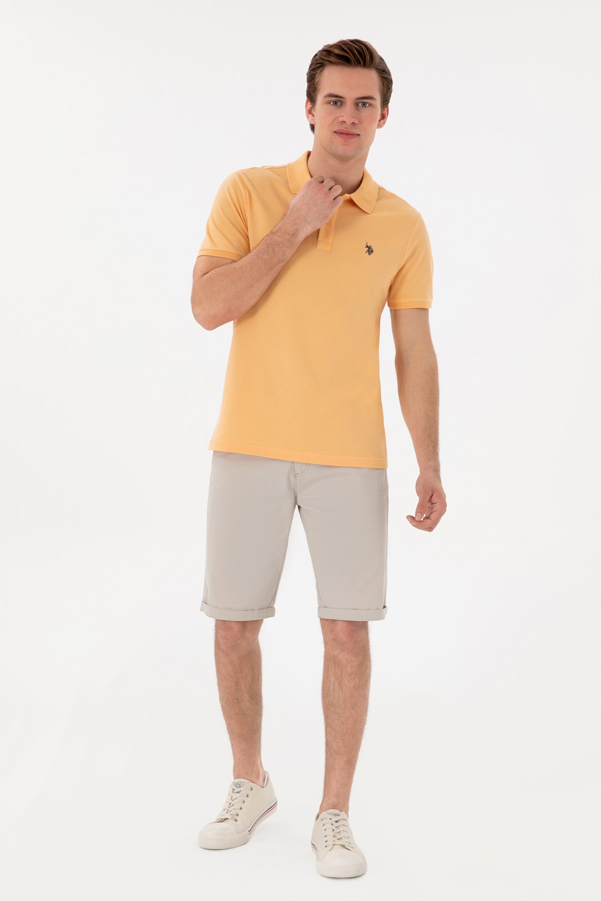 Us. Polo Assn. Erkek Tişört 50297984-Vr202 Pembe