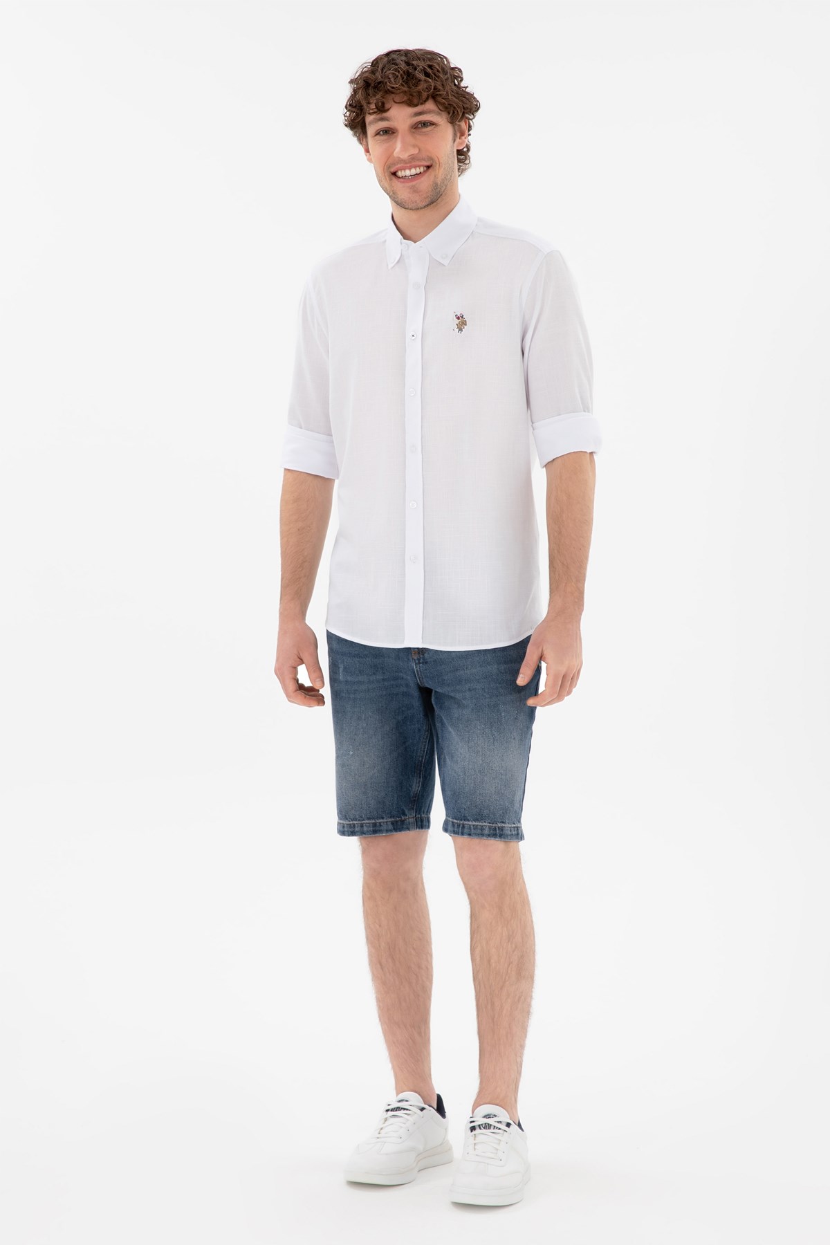 Us. Polo Assn. Erkek Gömlek 50298000-Vr013 Beyaz