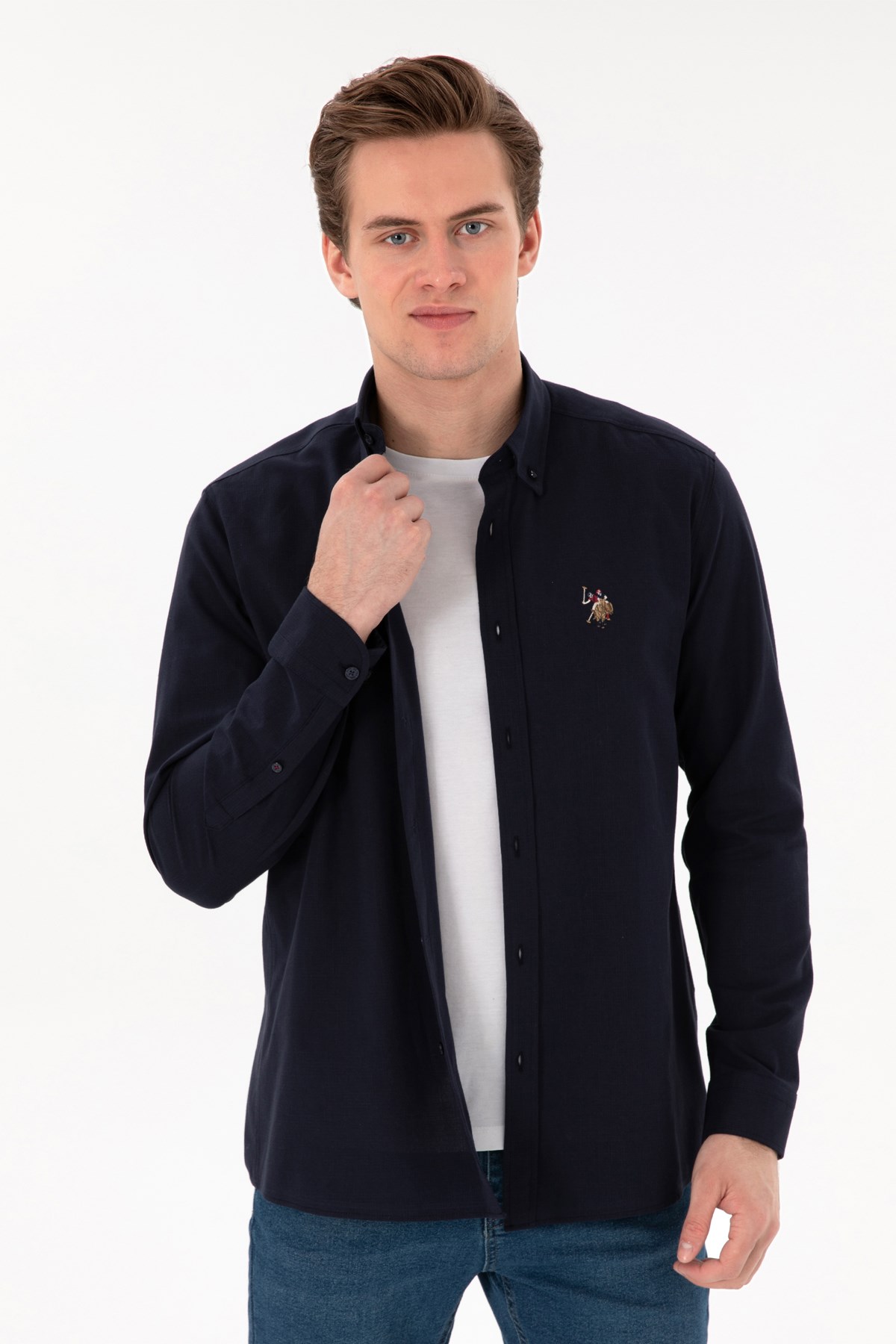 Us. Polo Assn. Erkek Gömlek 50298000-Vr033 Lacivert