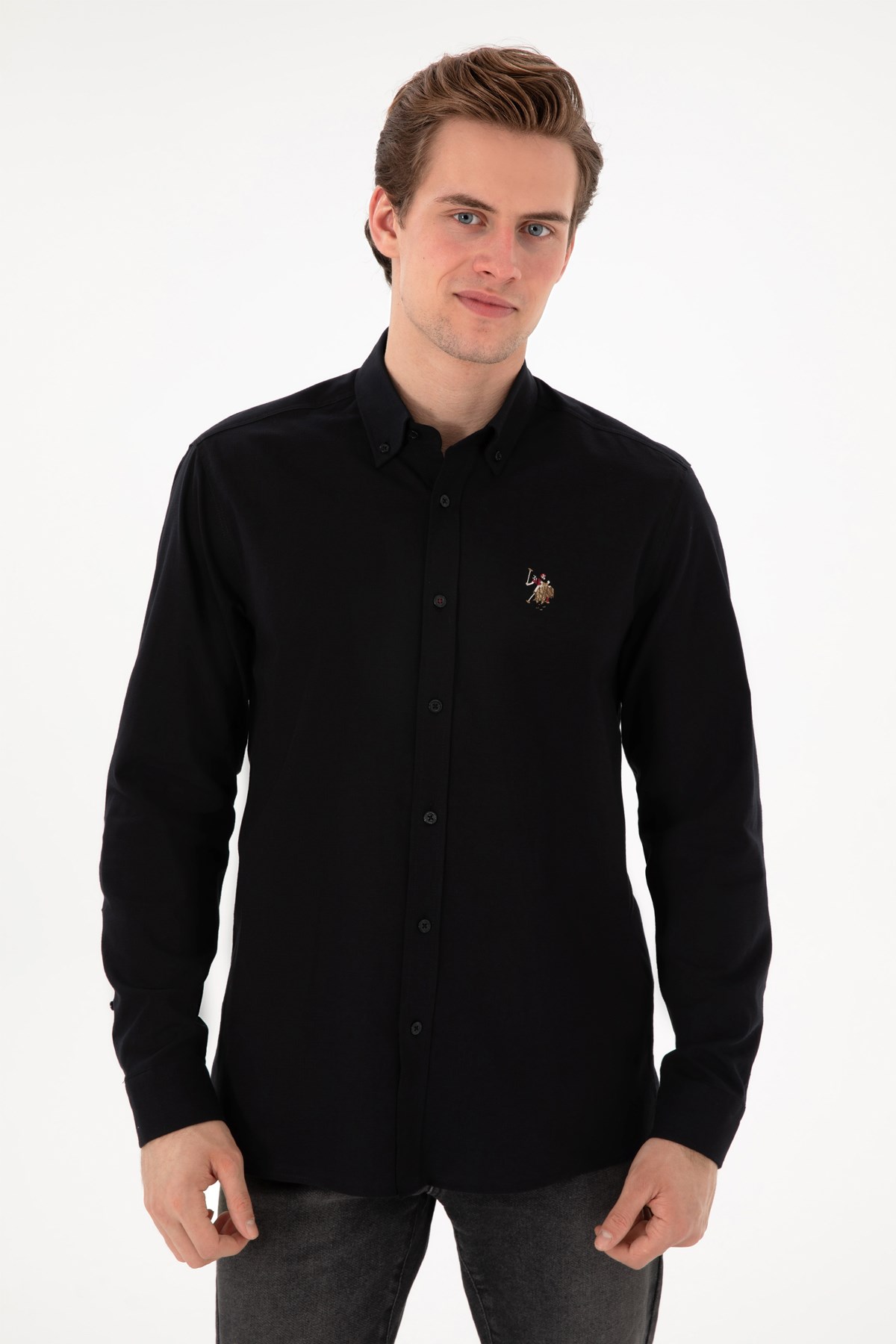 Us. Polo Assn. Erkek Gömlek 50298000-Vr046 Siyah