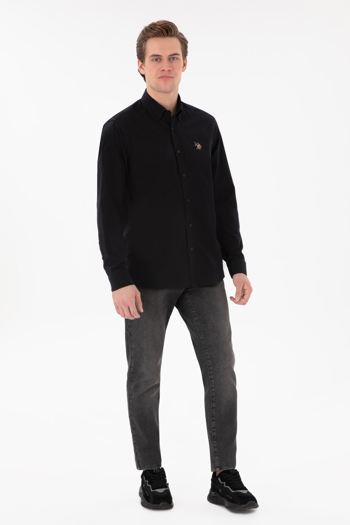 Us. Polo Assn. Erkek Gömlek 50298000-Vr046 Siyah