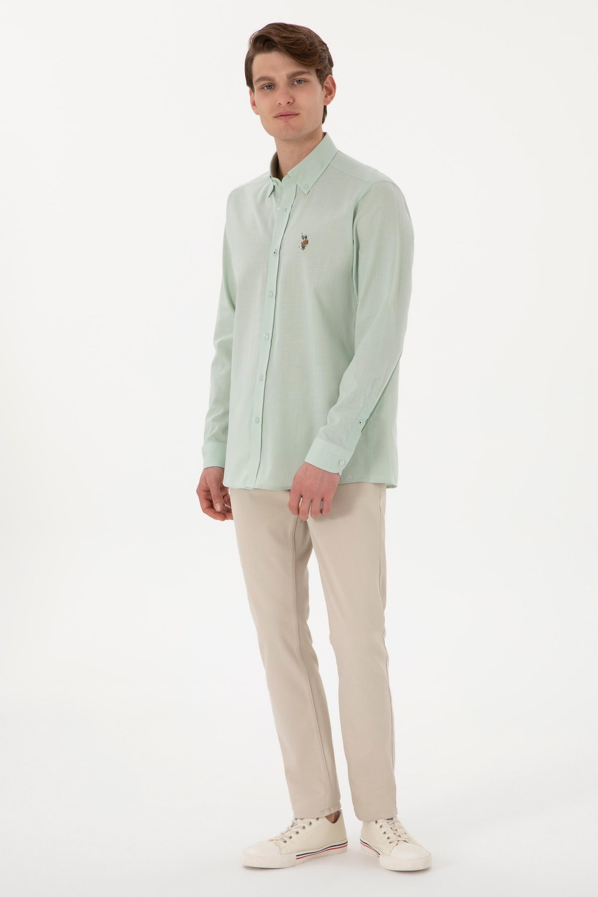 Us. Polo Assn. Erkek Gömlek 50298000-Vr048 Yeşil