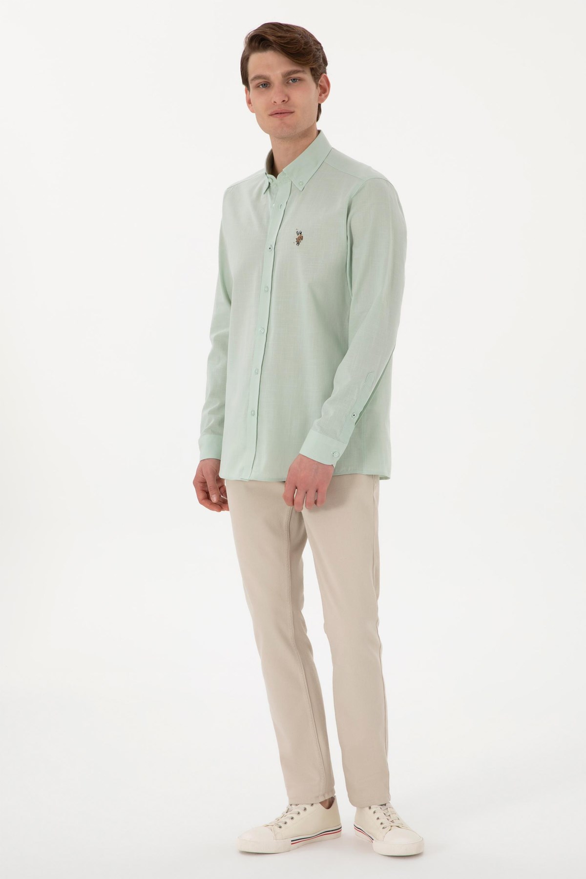 Us. Polo Assn. Erkek Gömlek 50298000-Vr048 Yeşil