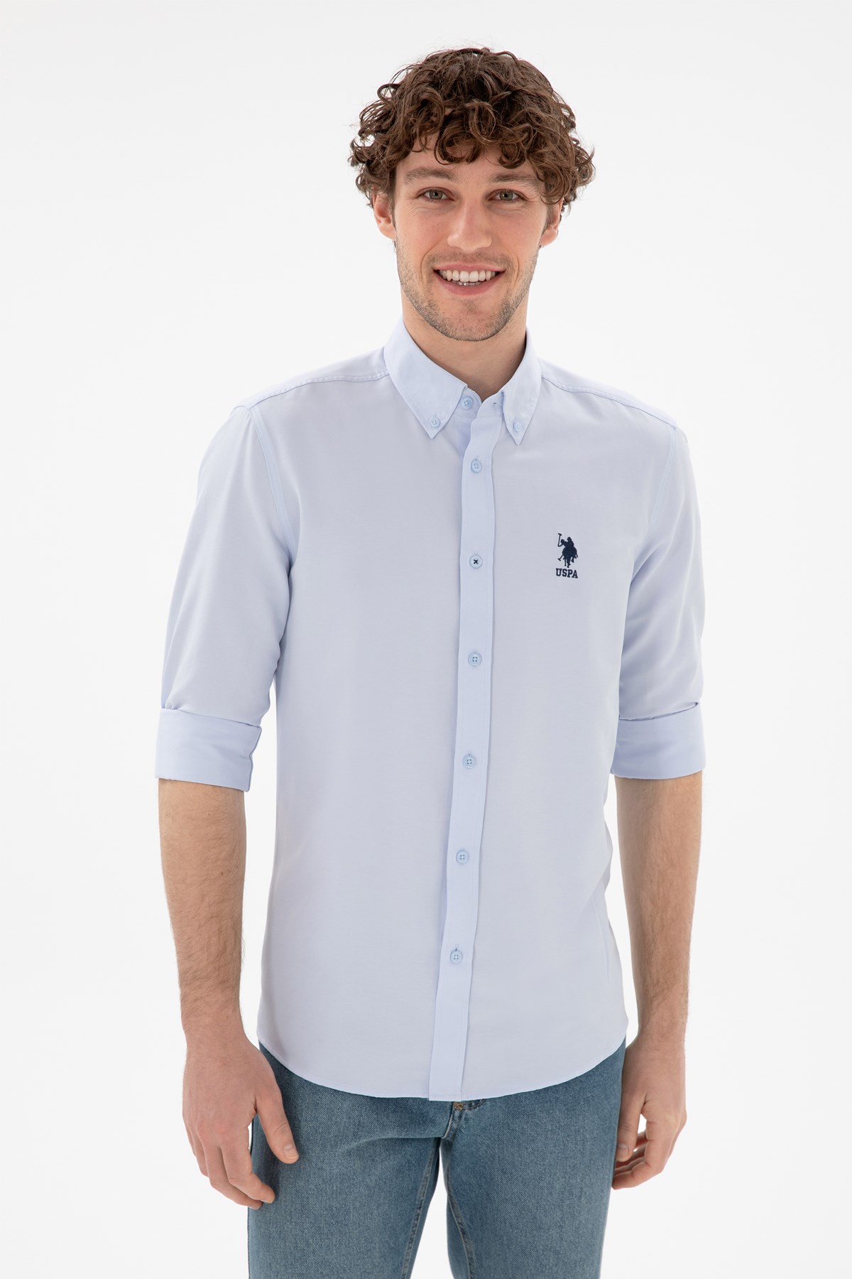 Us. Polo Assn. Erkek Gömlek 50298009-Vr003 Mavi