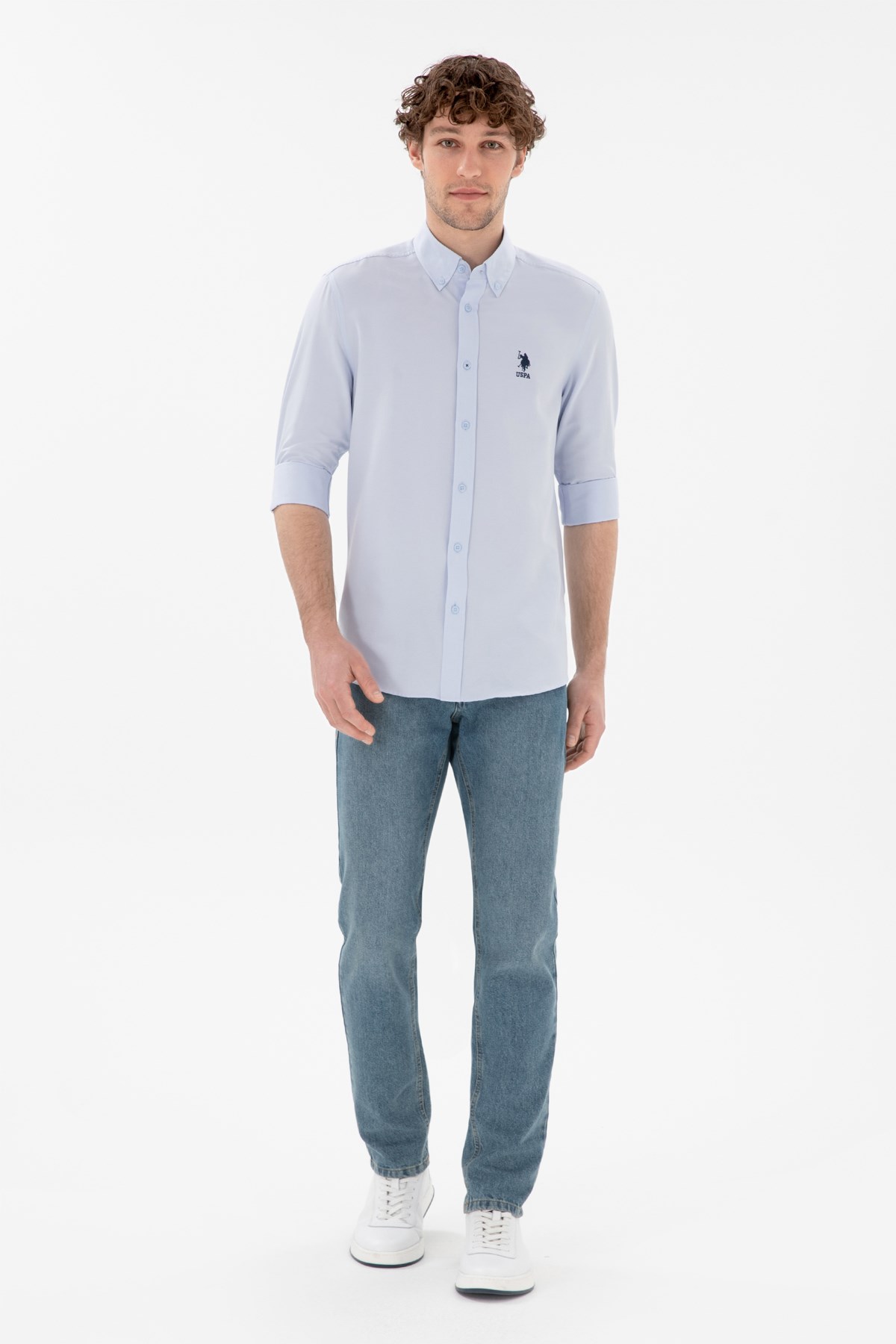Us. Polo Assn. Erkek Gömlek 50298009-Vr003 Mavi