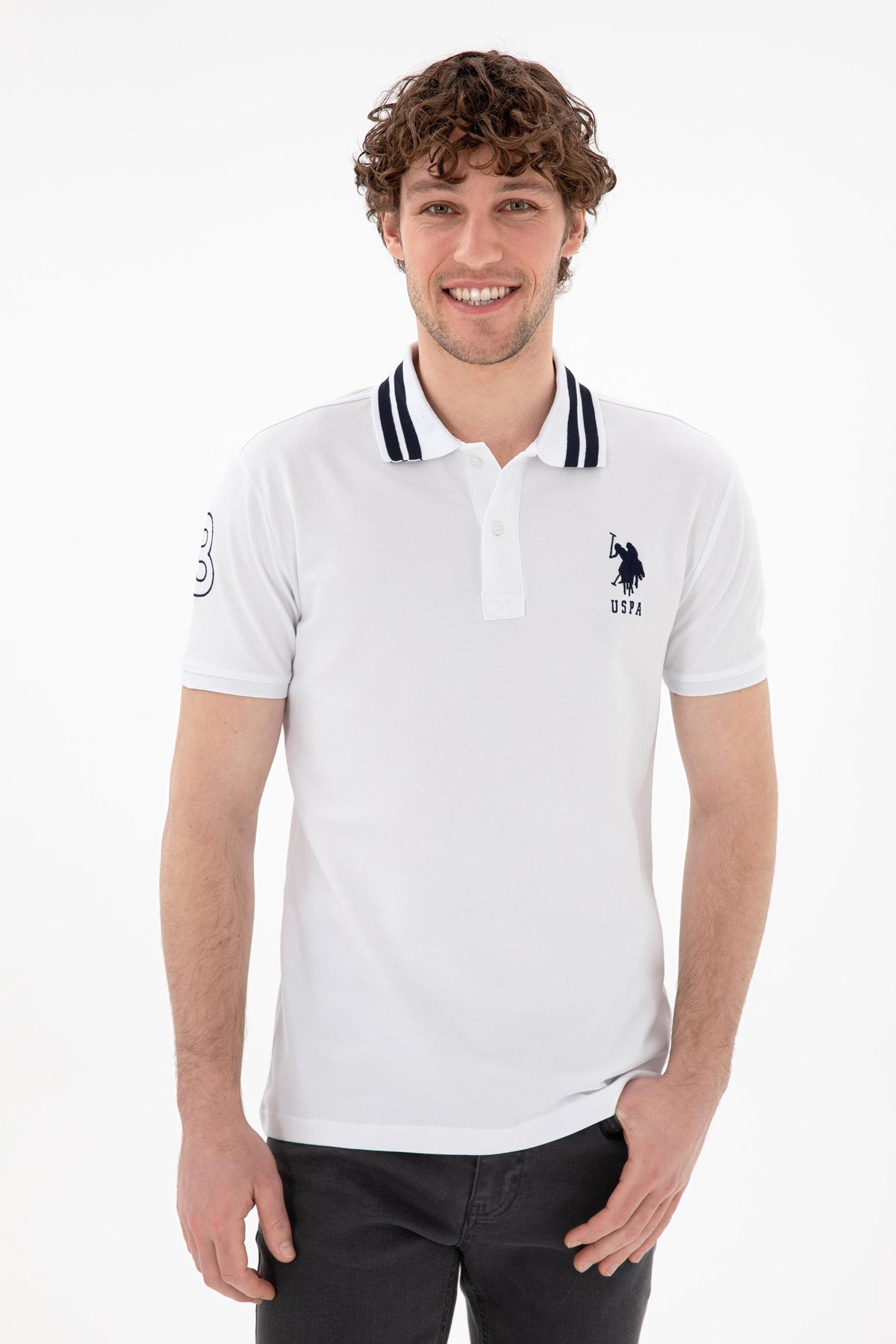 Us. Polo Assn. Erkek Tişört 50298010-Vr013 Beyaz