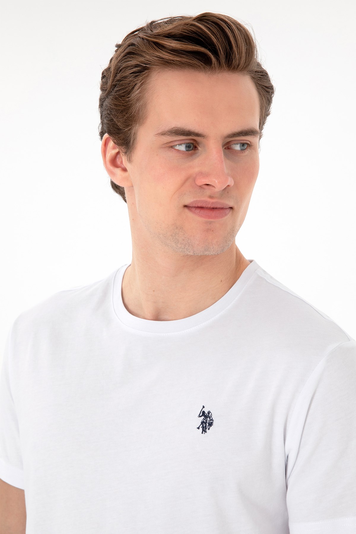 Us. Polo Assn. Erkek Tişört 50298035-Vr013 Beyaz