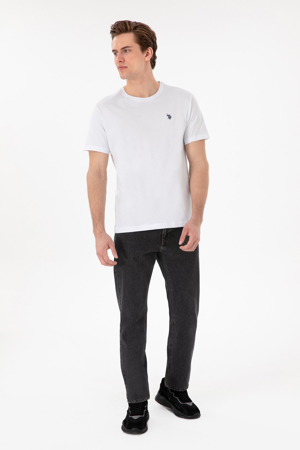Us. Polo Assn. Erkek Tişört 50298035-Vr013 Beyaz