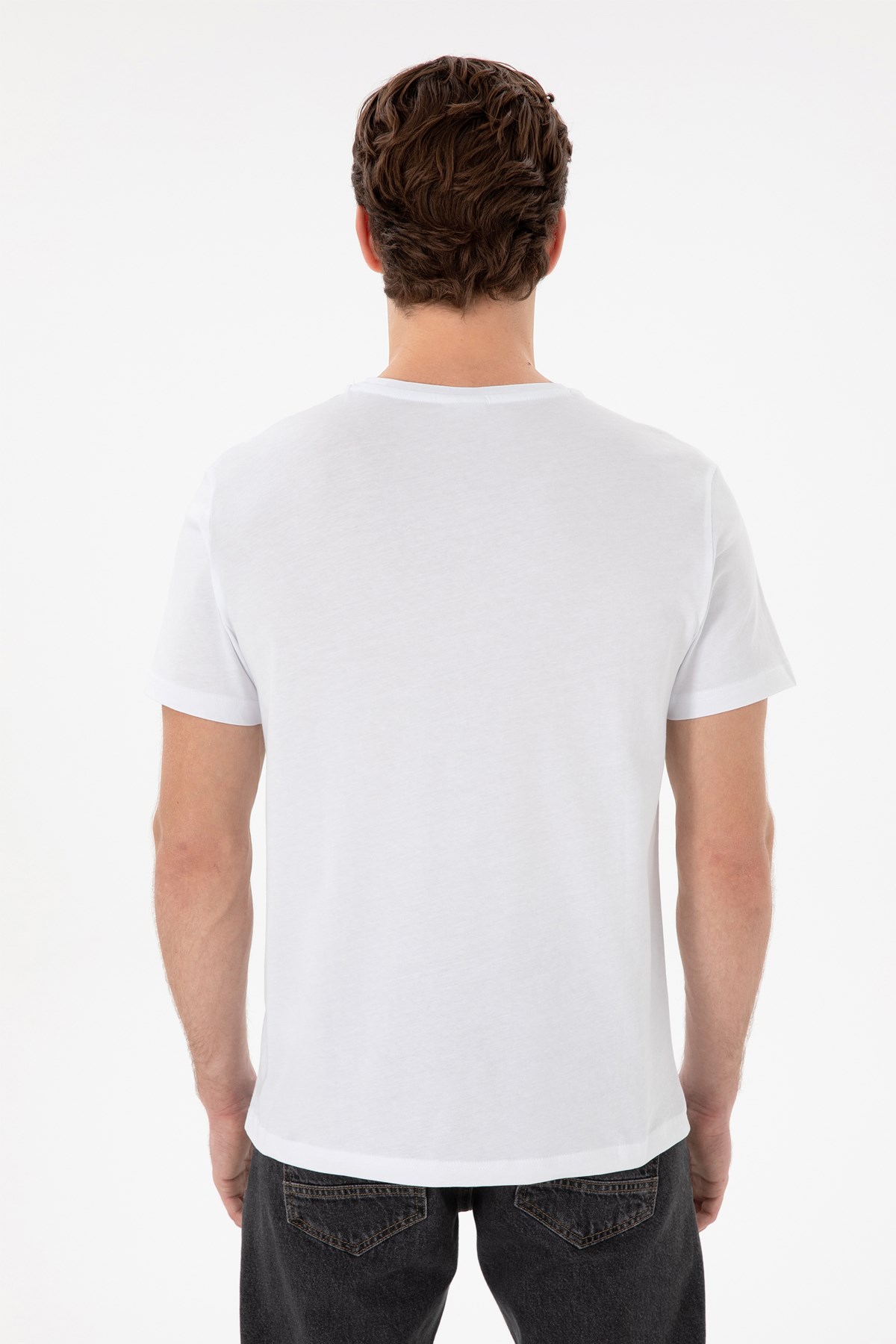 Us. Polo Assn. Erkek Tişört 50298035-Vr013 Beyaz