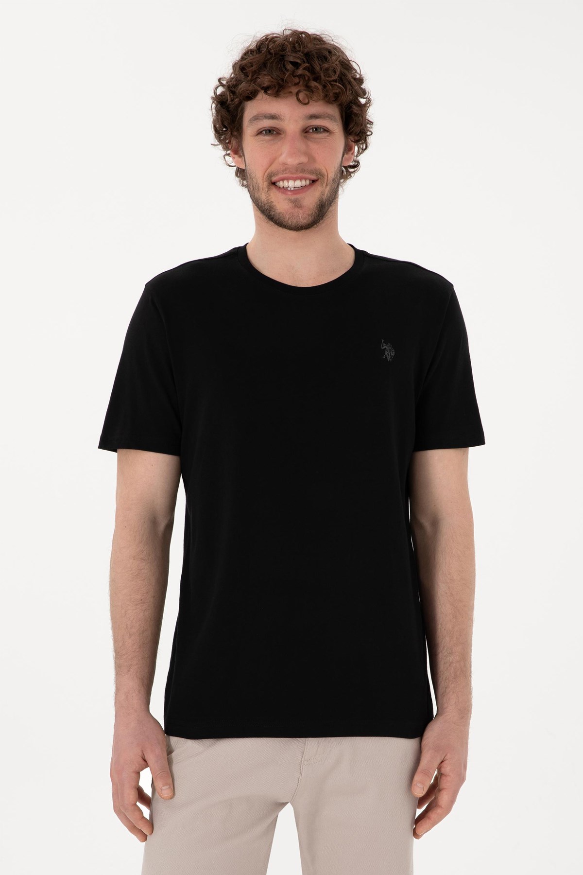 Us. Polo Assn. Erkek Tişört 50298035-Vr046 Siyah