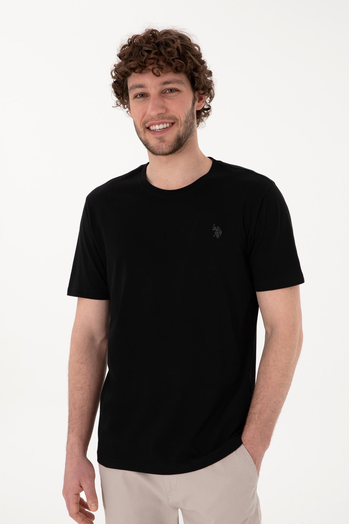 Us. Polo Assn. Erkek Tişört 50298035-Vr046 Siyah