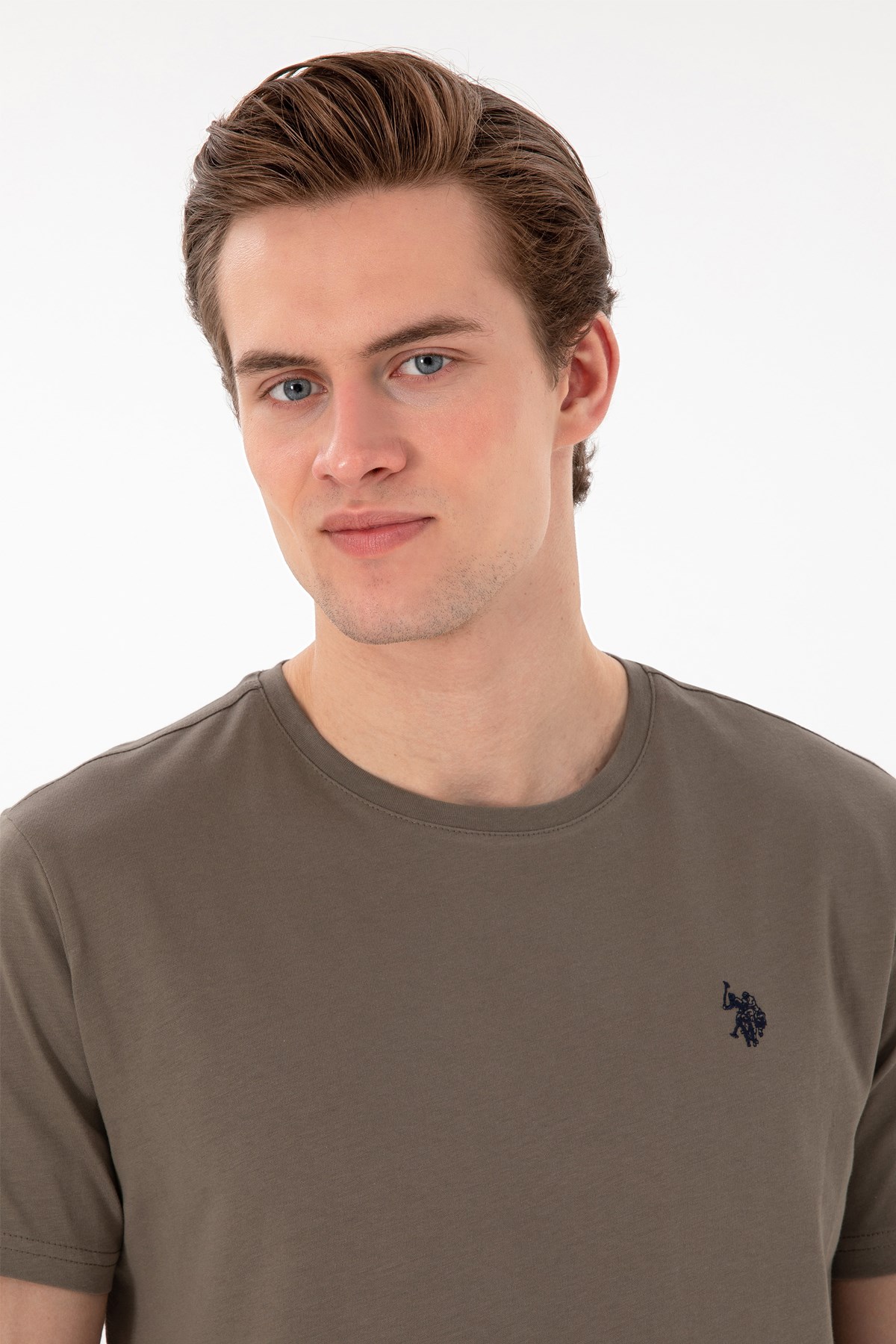 Us. Polo Assn. Erkek Tişört 50298035-Vr052 Bej