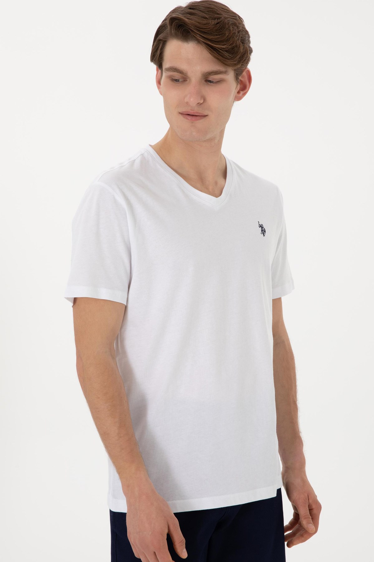Us. Polo Assn. Erkek Tişört 50298043-Vr013 Beyaz