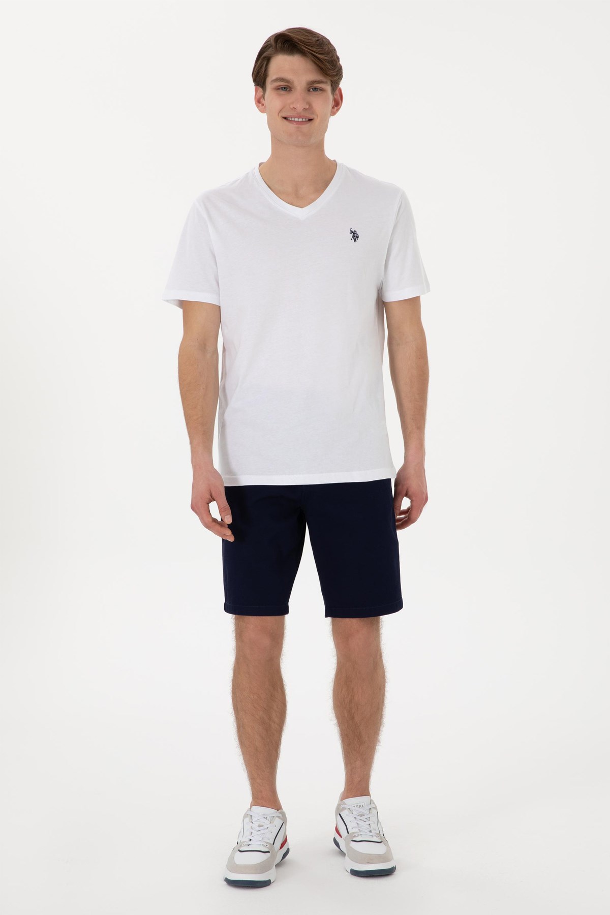 Us. Polo Assn. Erkek Tişört 50298043-Vr013 Beyaz