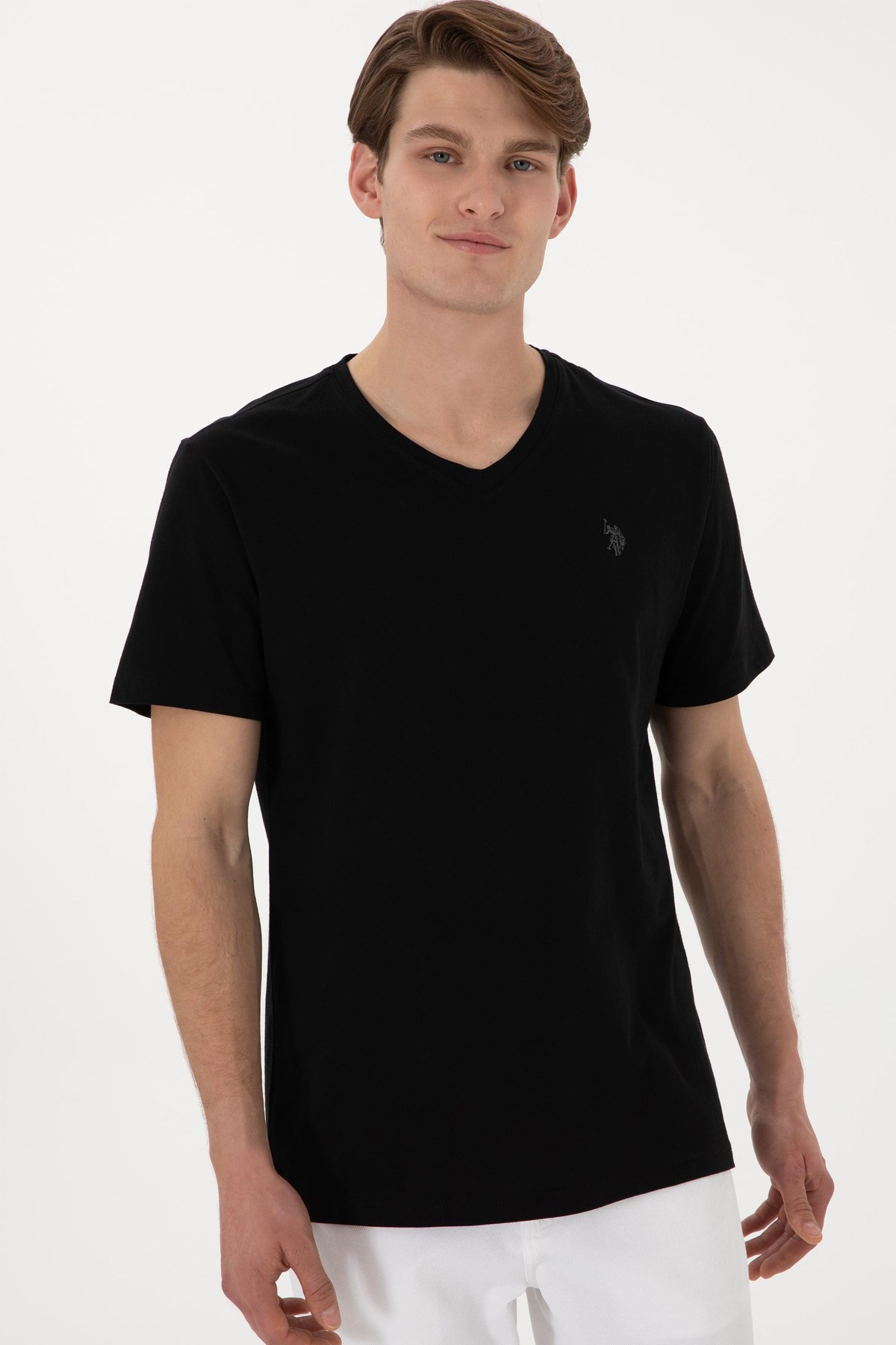 Us. Polo Assn. Erkek Tişört 50298043-Vr046 Siyah