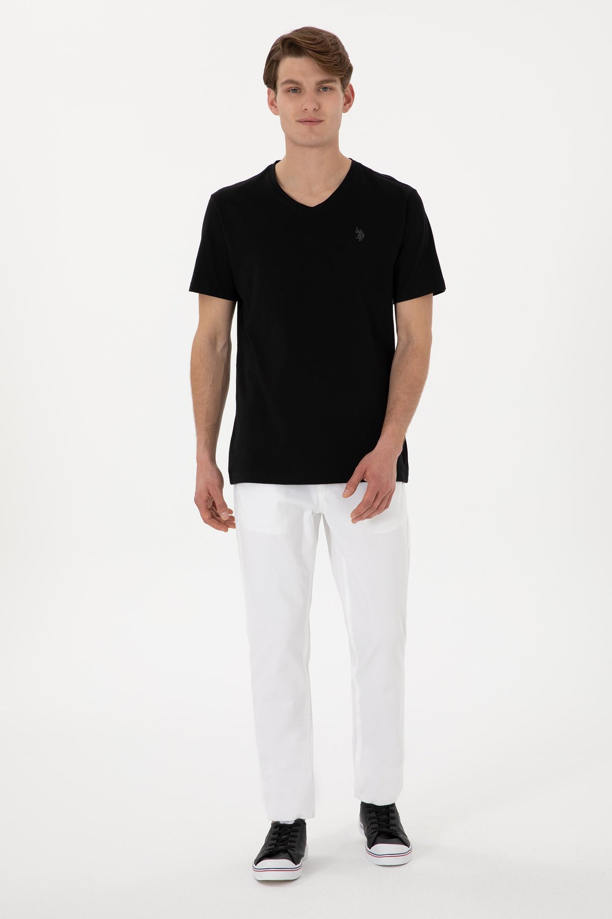 Us. Polo Assn. Erkek Tişört 50298043-Vr046 Siyah