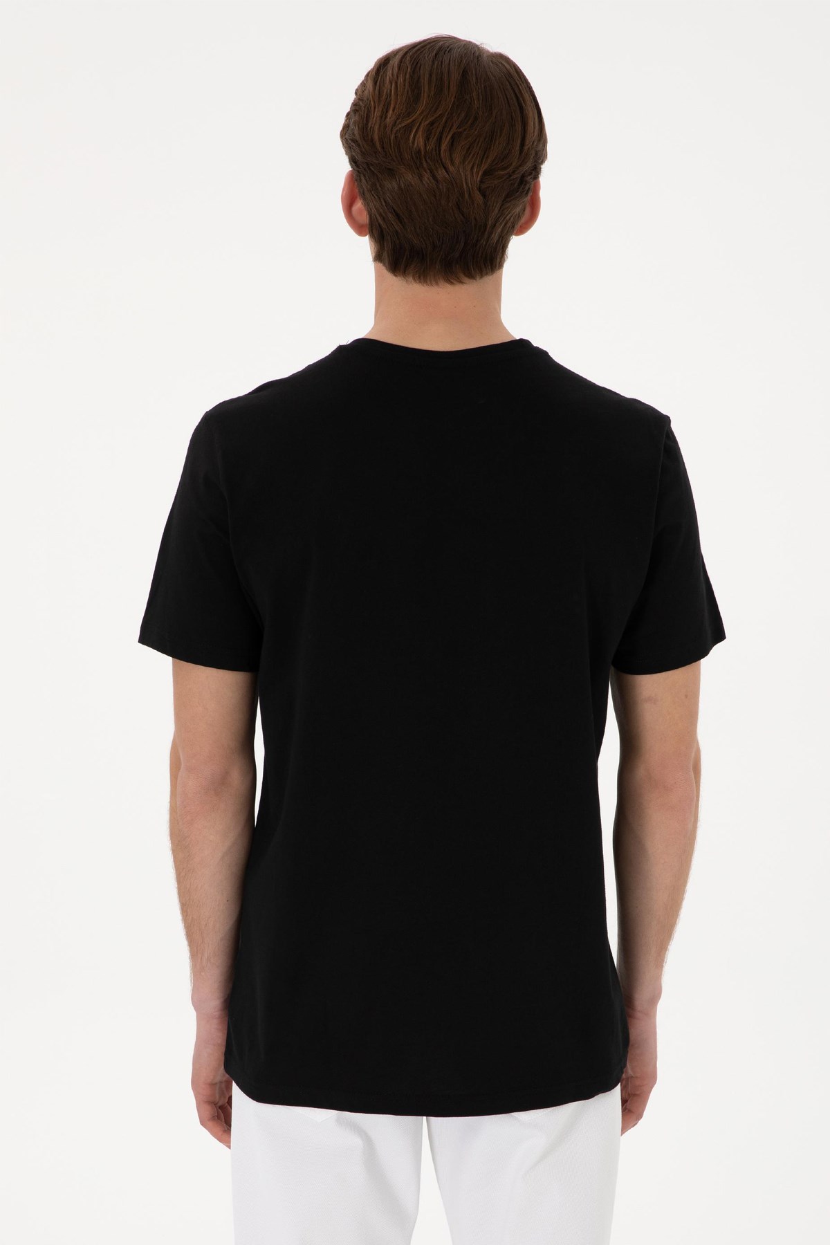 Us. Polo Assn. Erkek Tişört 50298043-Vr046 Siyah