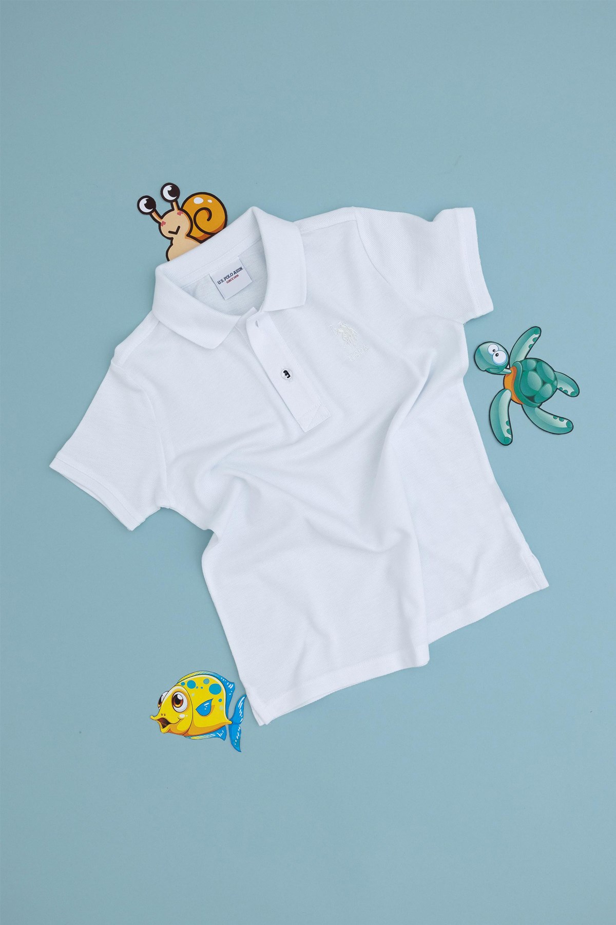 Us. Polo Assn. Çocuk Tişört 50298049-Vr013 Beyaz
