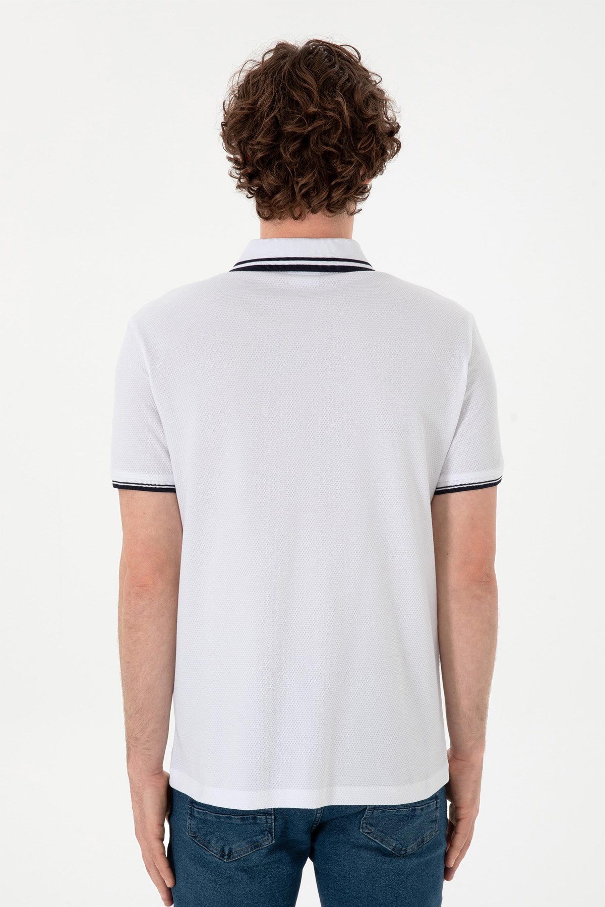 Us. Polo Assn. Erkek Tişört 50298081-Vr013 Beyaz